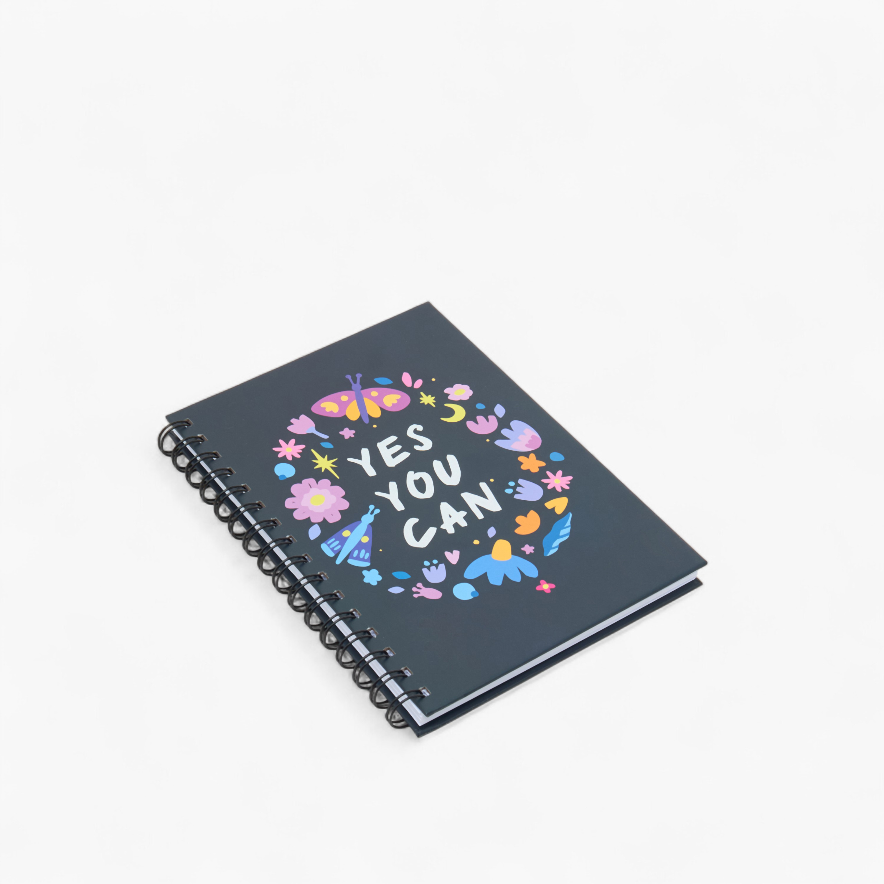 Slogan Print A5 Notebook with Spiral Binding - 80 Pages-school-stationery-notebooks-image-2
