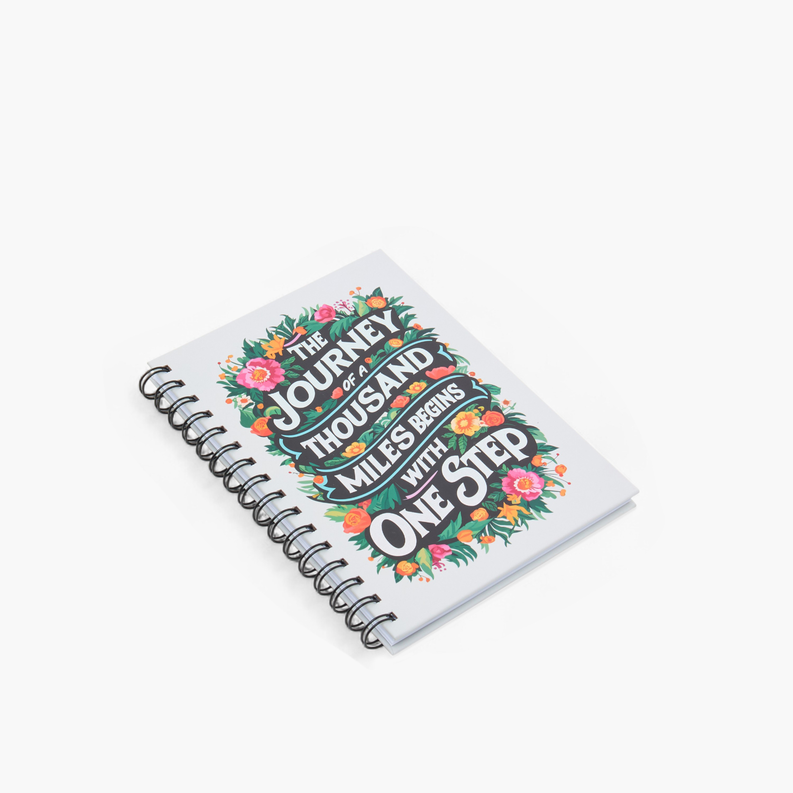 Slogan Print A5 Notebook with Spiral Binding - 80 Pages-school-stationery-notebooks-image-2