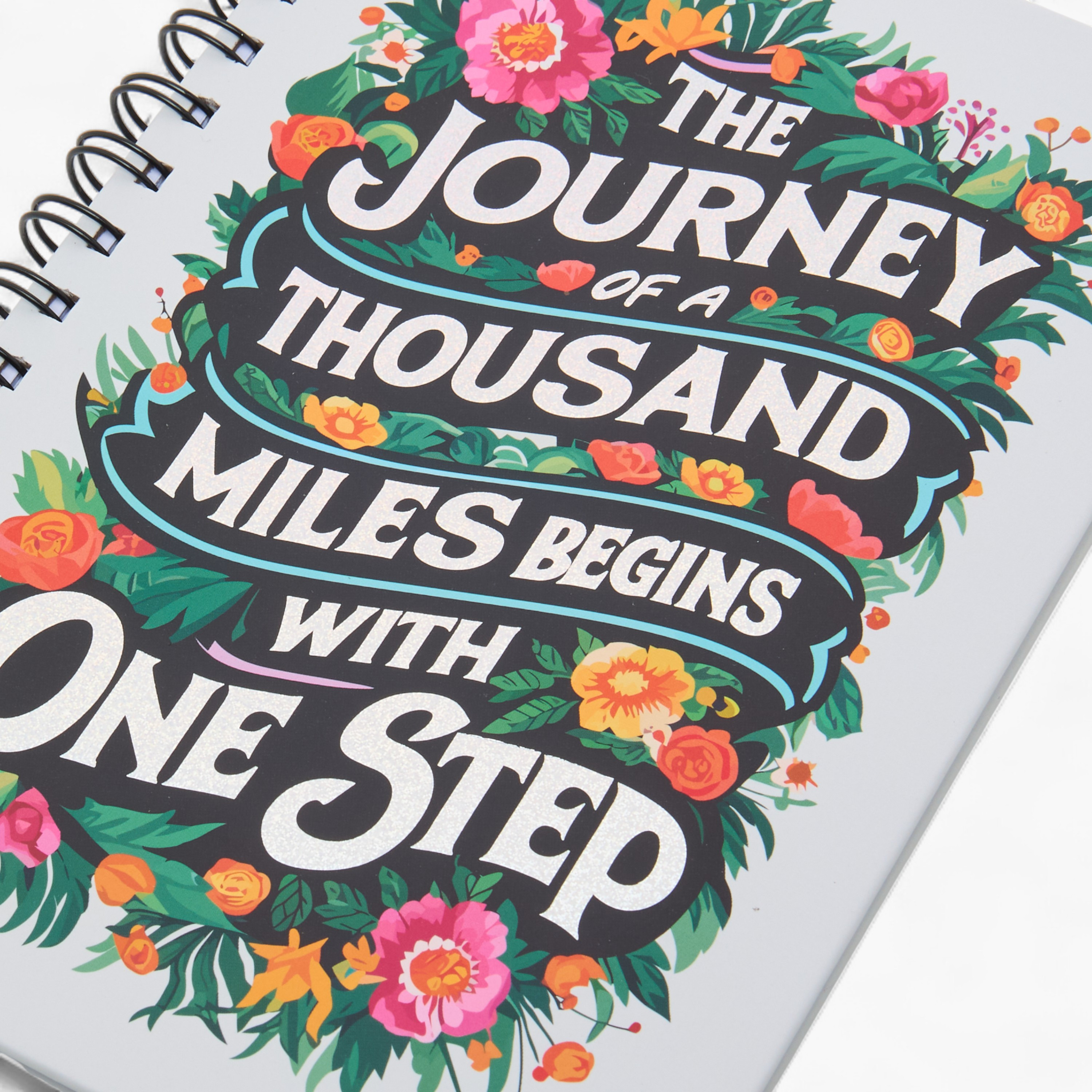 Slogan Print A5 Notebook with Spiral Binding - 80 Pages-school-stationery-notebooks-image-3