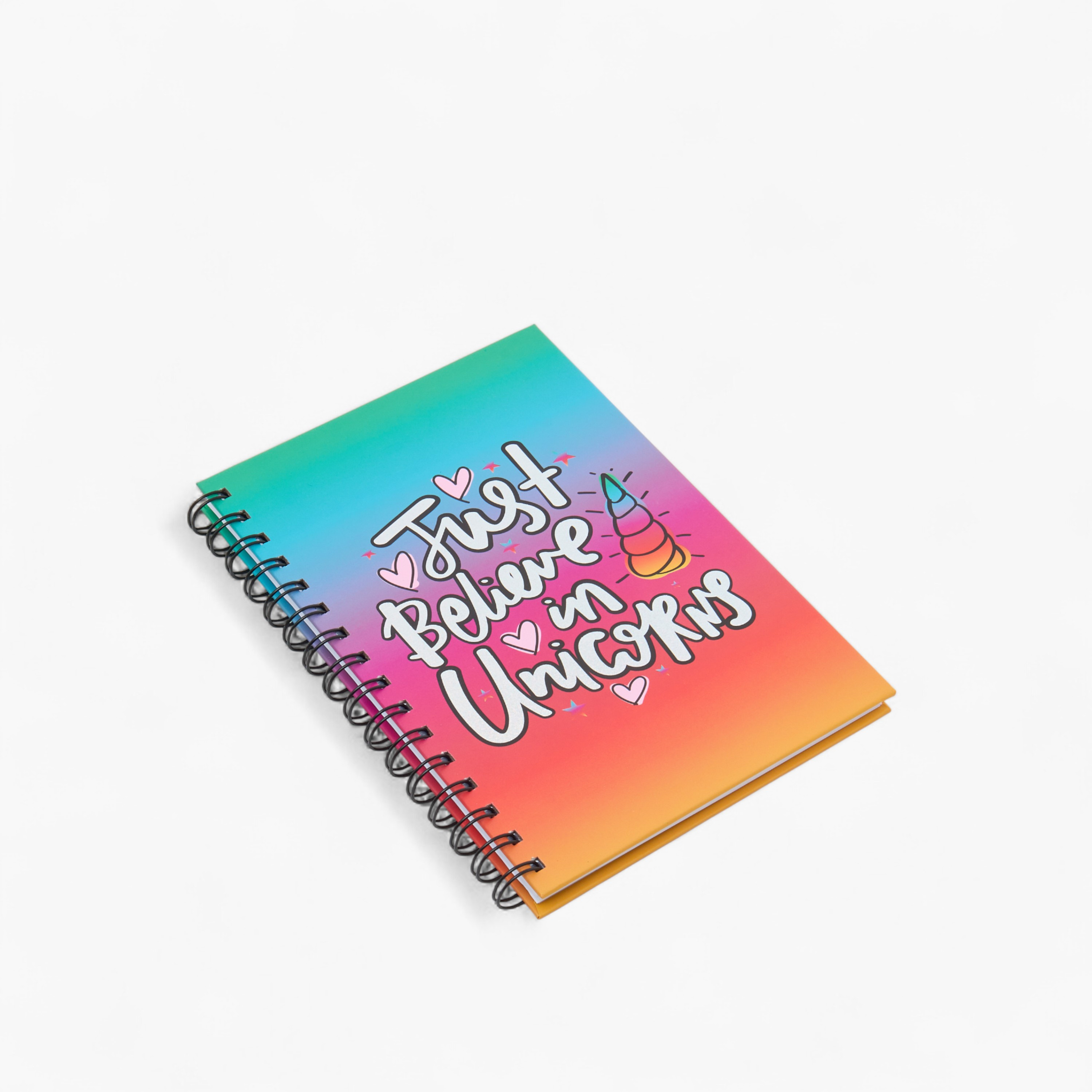 Unicorn Slogan Print A5 Notebook with Spiral Binding - 80 Pages-school-stationery-notebooks-image-2