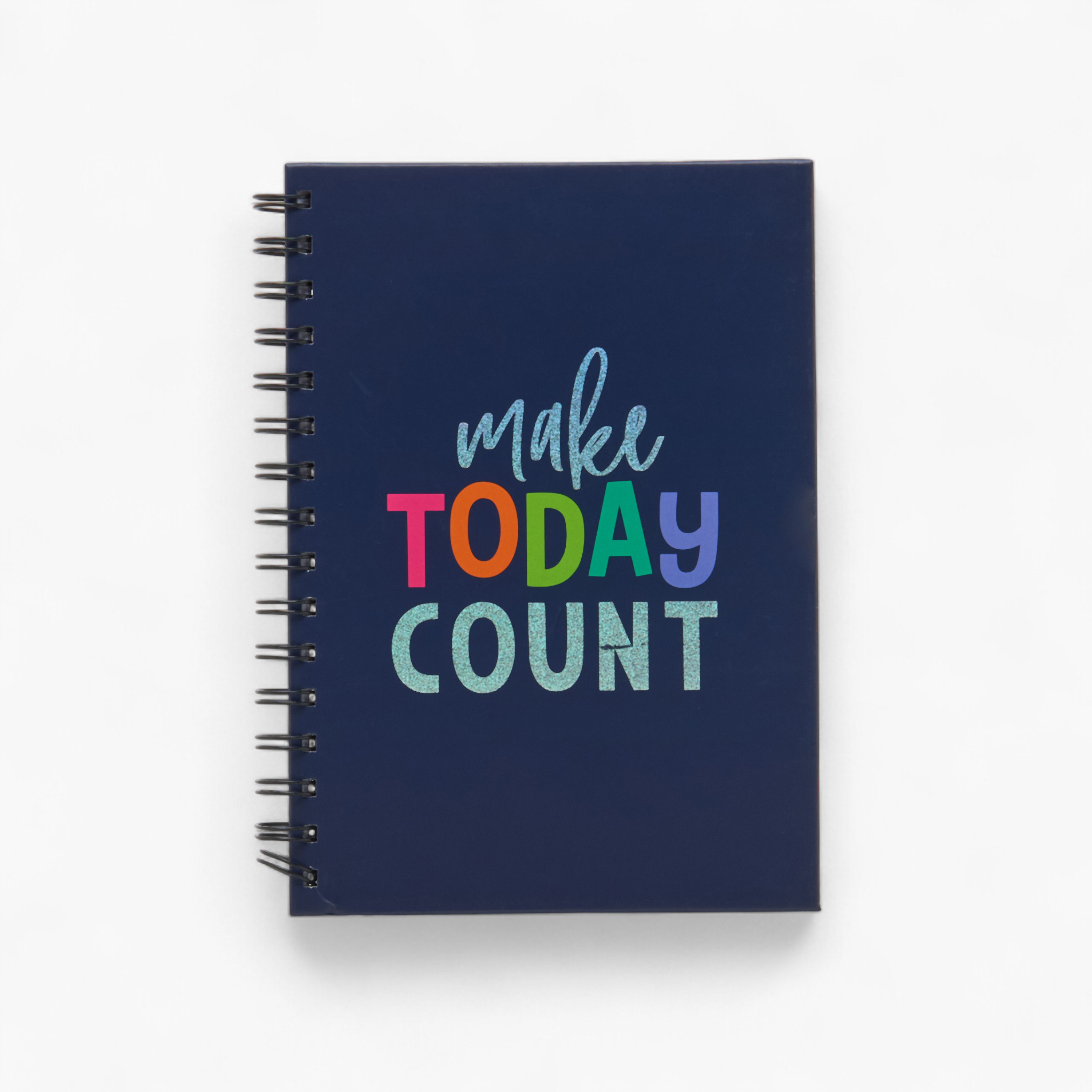 Slogan Print A5 Spiral Notebook - 80 Pages-school-stationery-notebooks-image-1