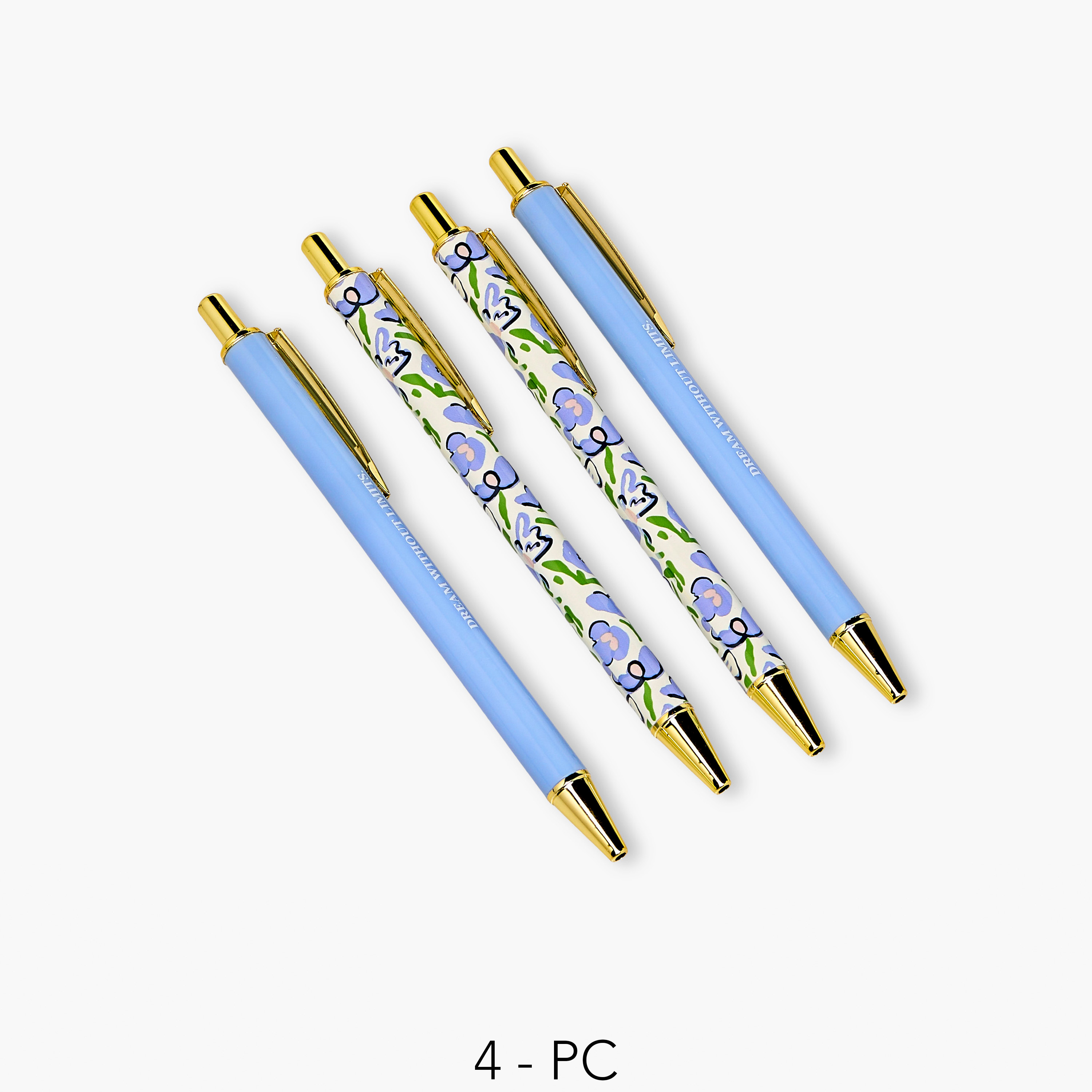 Ball Pen with Assorted Prints - Set of 4-school-stationery-pensandpencils-image-1
