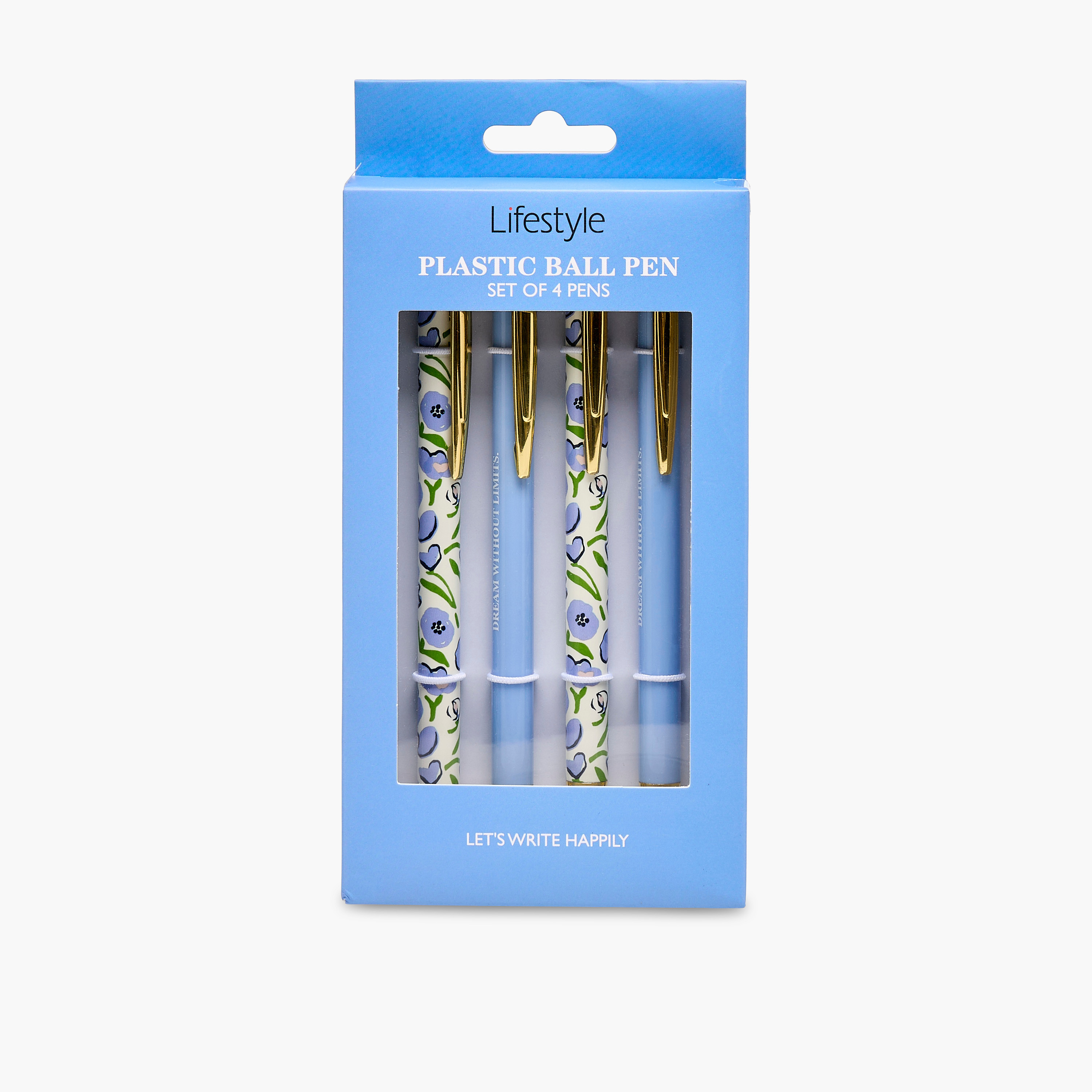 Ball Pen with Assorted Prints - Set of 4-school-stationery-pensandpencils-image-4