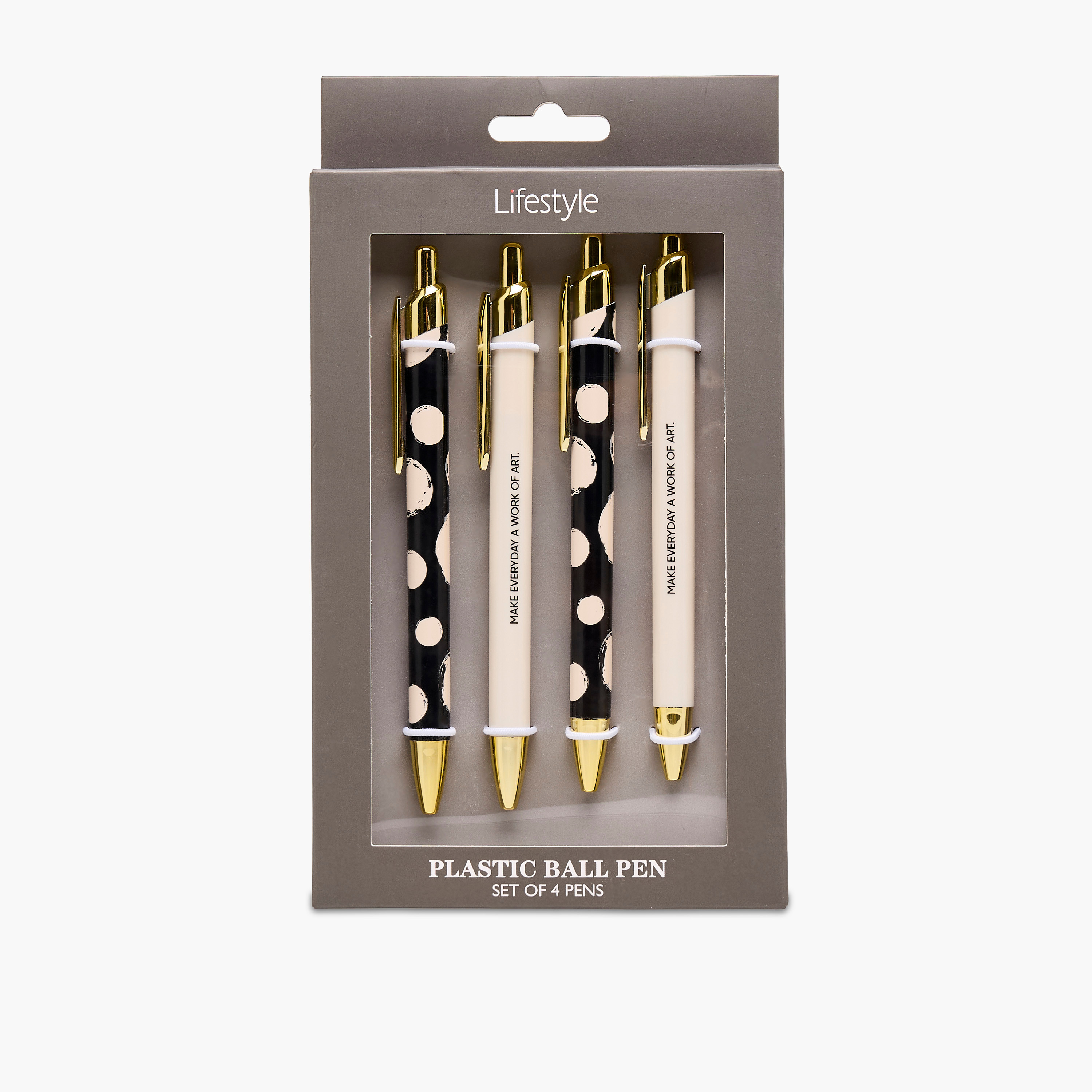Ball Pen with Assorted Prints - Set of 4-school-stationery-pensandpencils-image-4