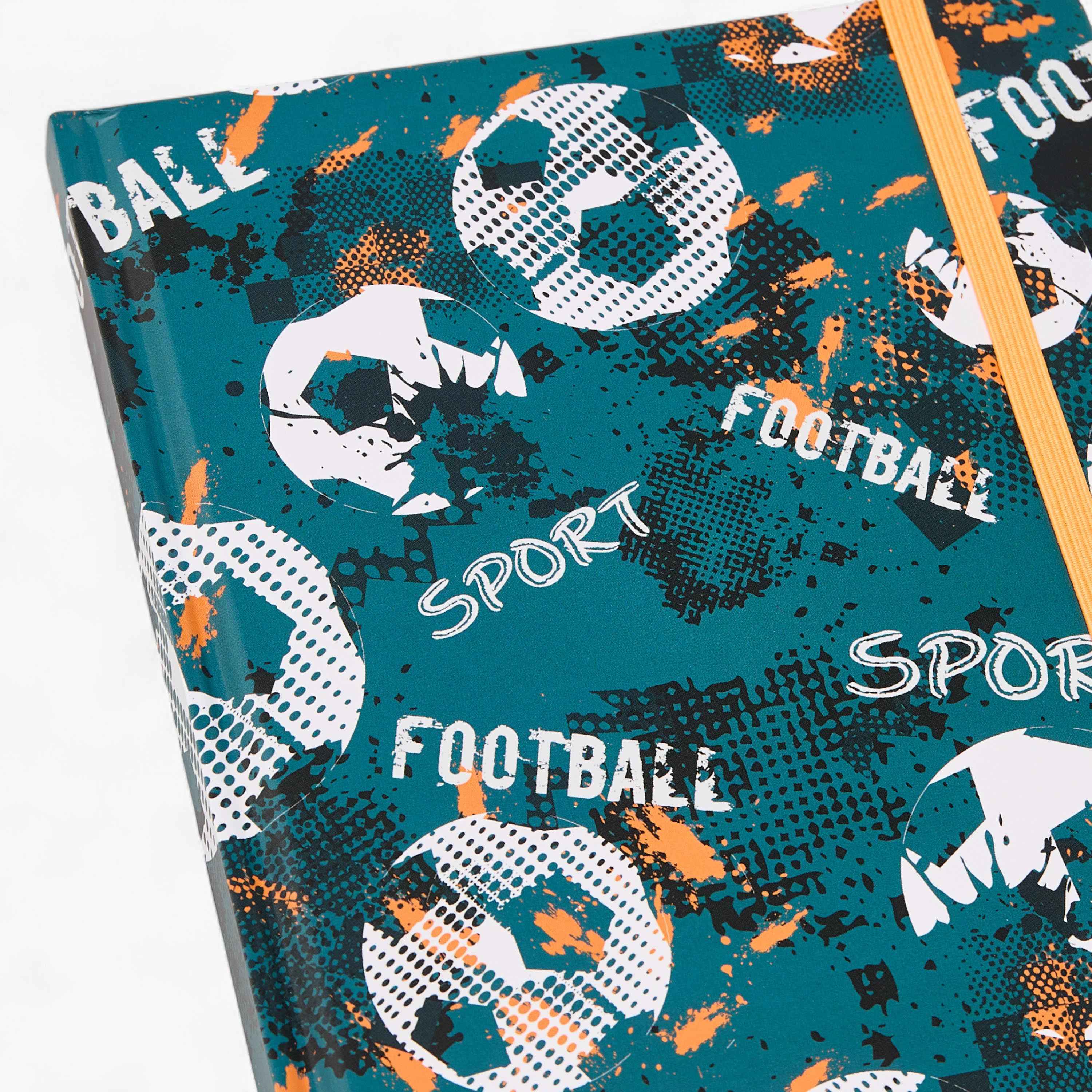 Football Print Stationery Set with Notebook, Tape, Stickers, Stencil - Set of 5-school-stationery-sets-image-6
