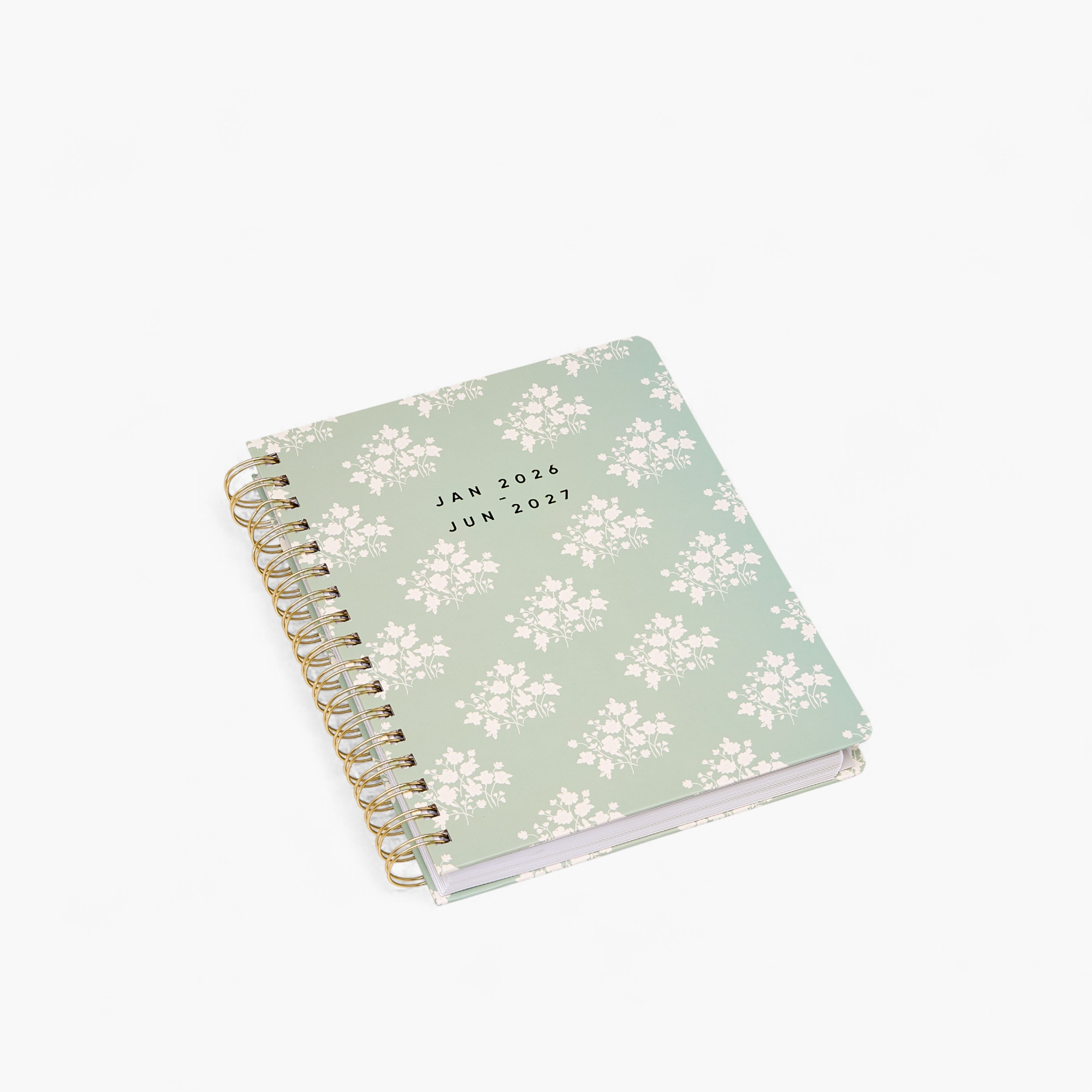 Floral Print Planner with Spiral Binding-school-stationery-notebooks-image-2