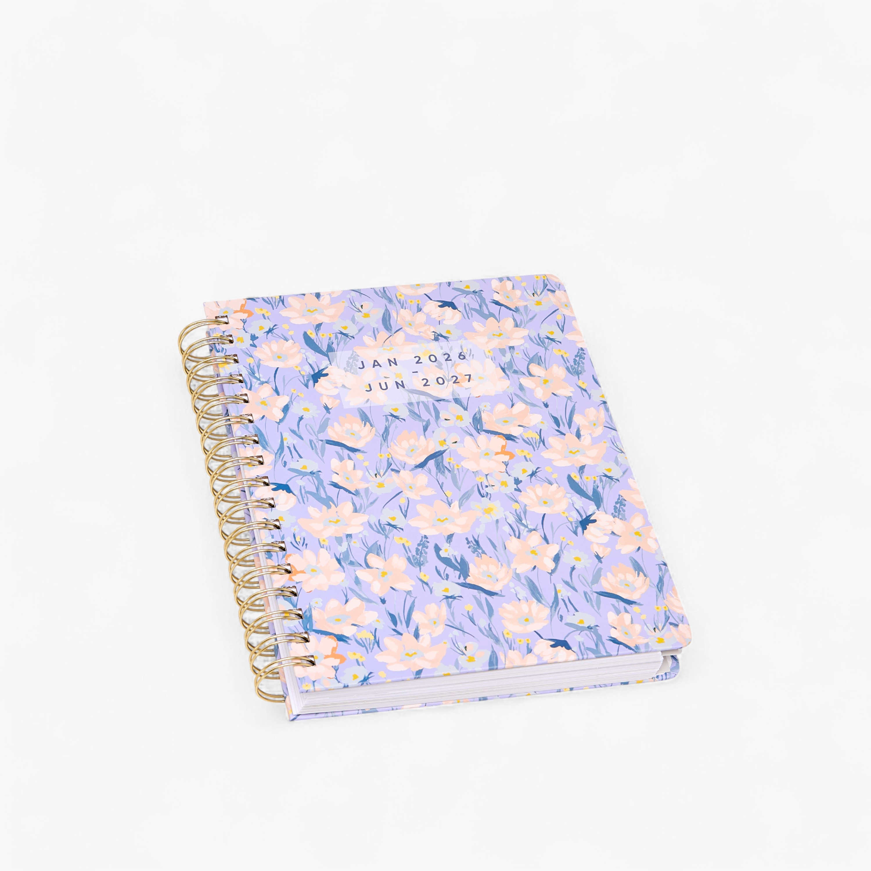 Floral Print Planner with Spiral Binding-school-stationery-planners-image-2