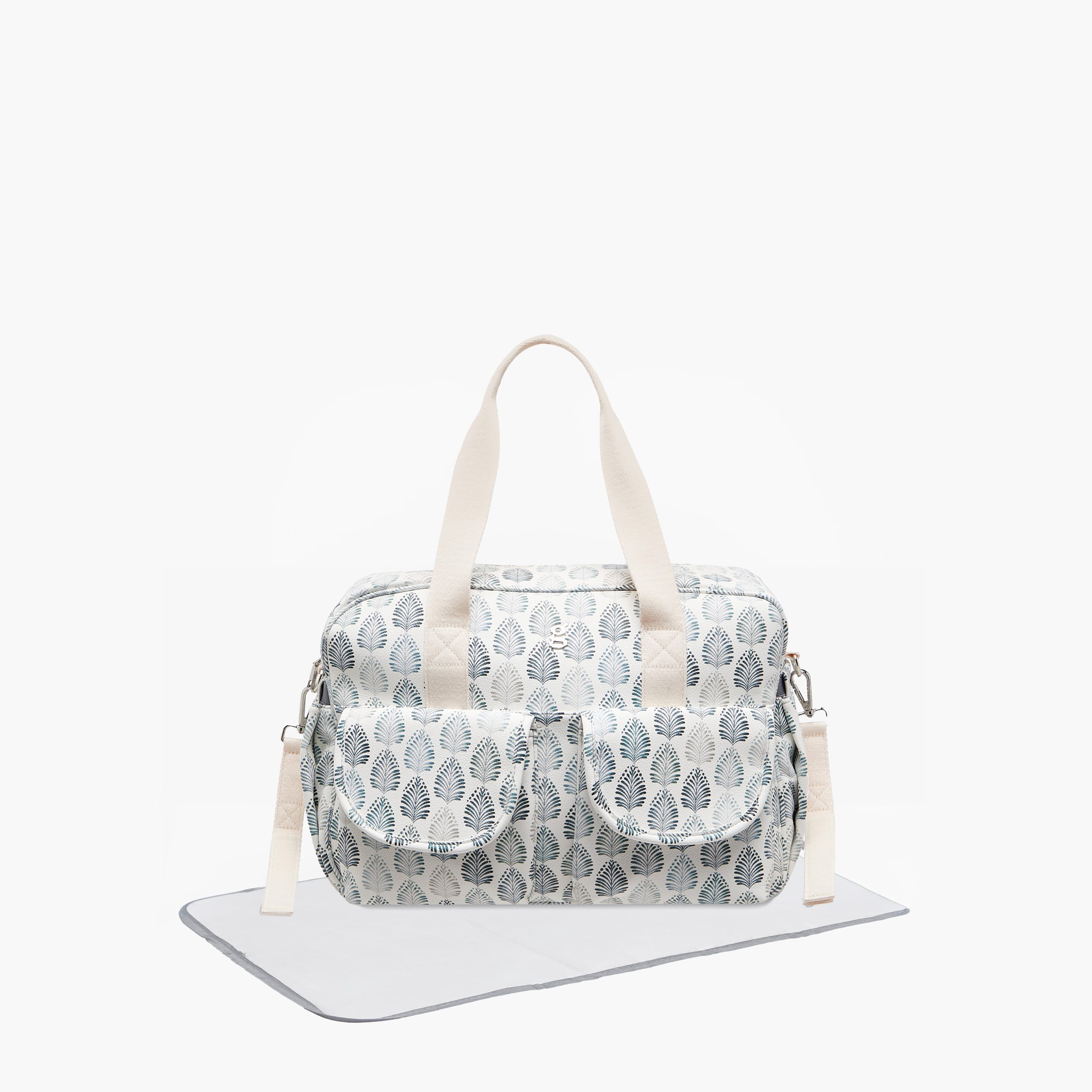 Giggles Printed Diaper Bag with Zip Closure-baby-diapering-diaperbags-image-1