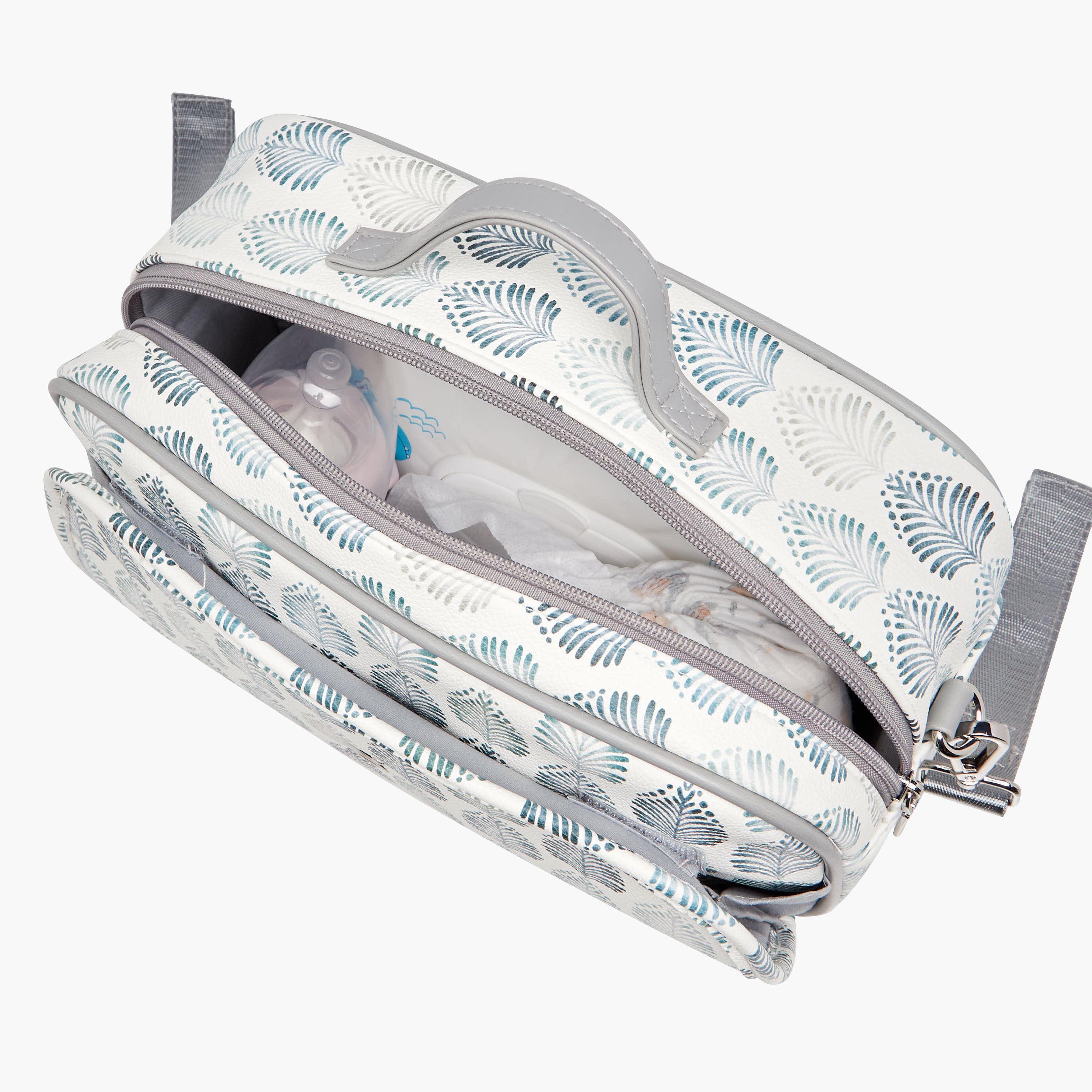 Giggles Printed Diaper Bag with Zip Closure-baby-diapering-diaperbags-image-7