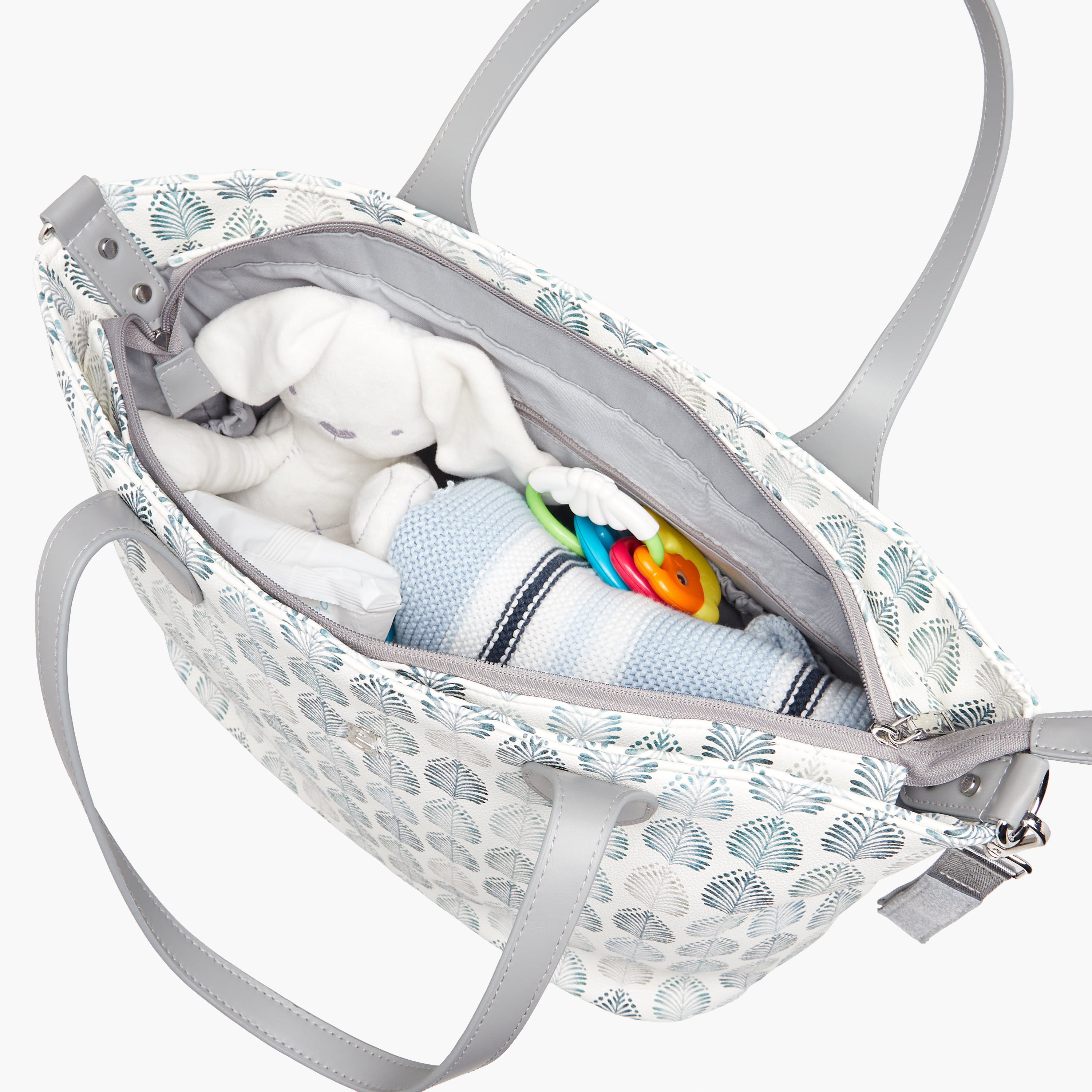 Giggles Printed Diaper Bag with Zip Closure-baby-diapering-diaperbags-image-10