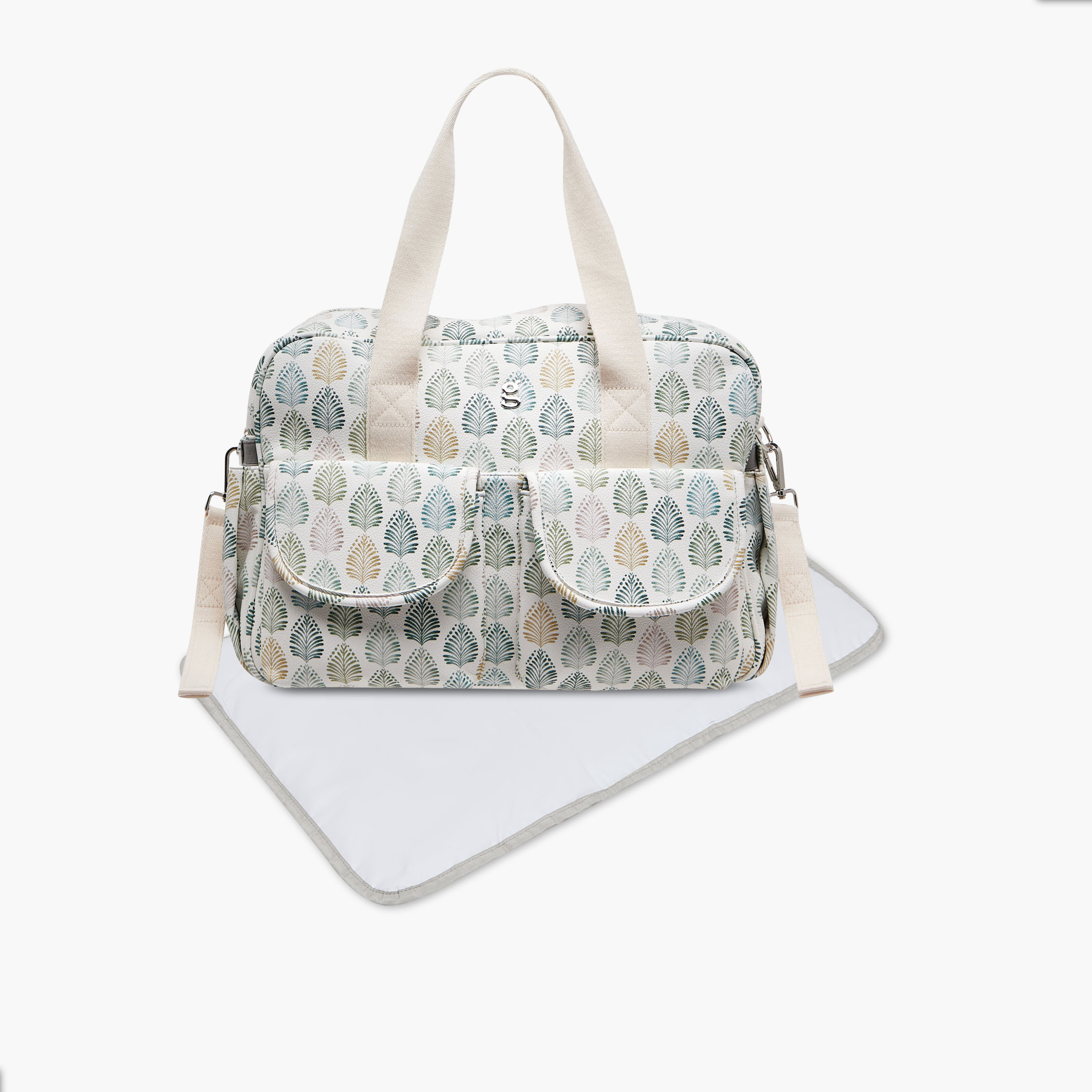 Giggles Printed Diaper Bag with Zip Closure-baby-diapering-diaperbags-image-1