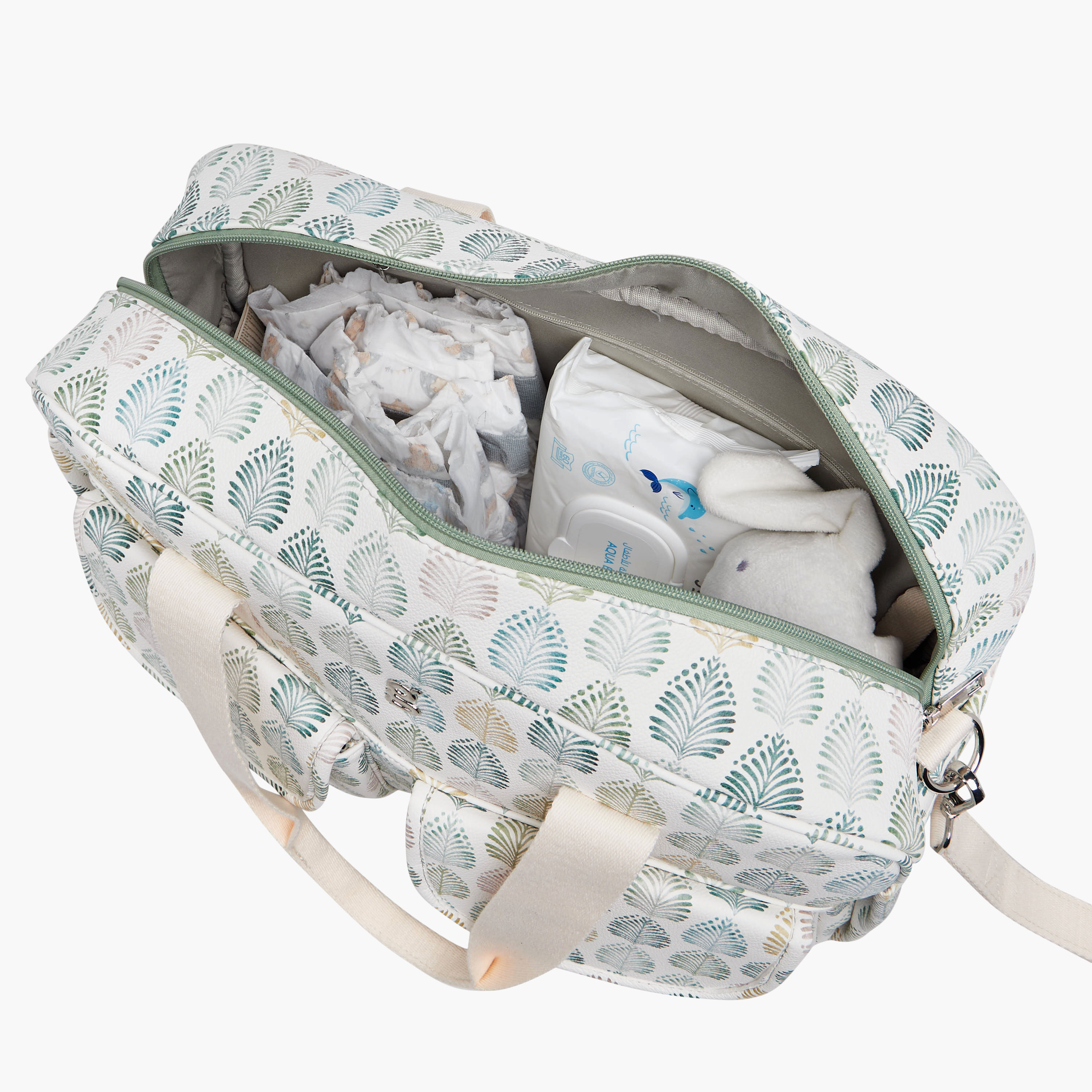 Giggles Printed Diaper Bag with Zip Closure-baby-diapering-diaperbags-image-10