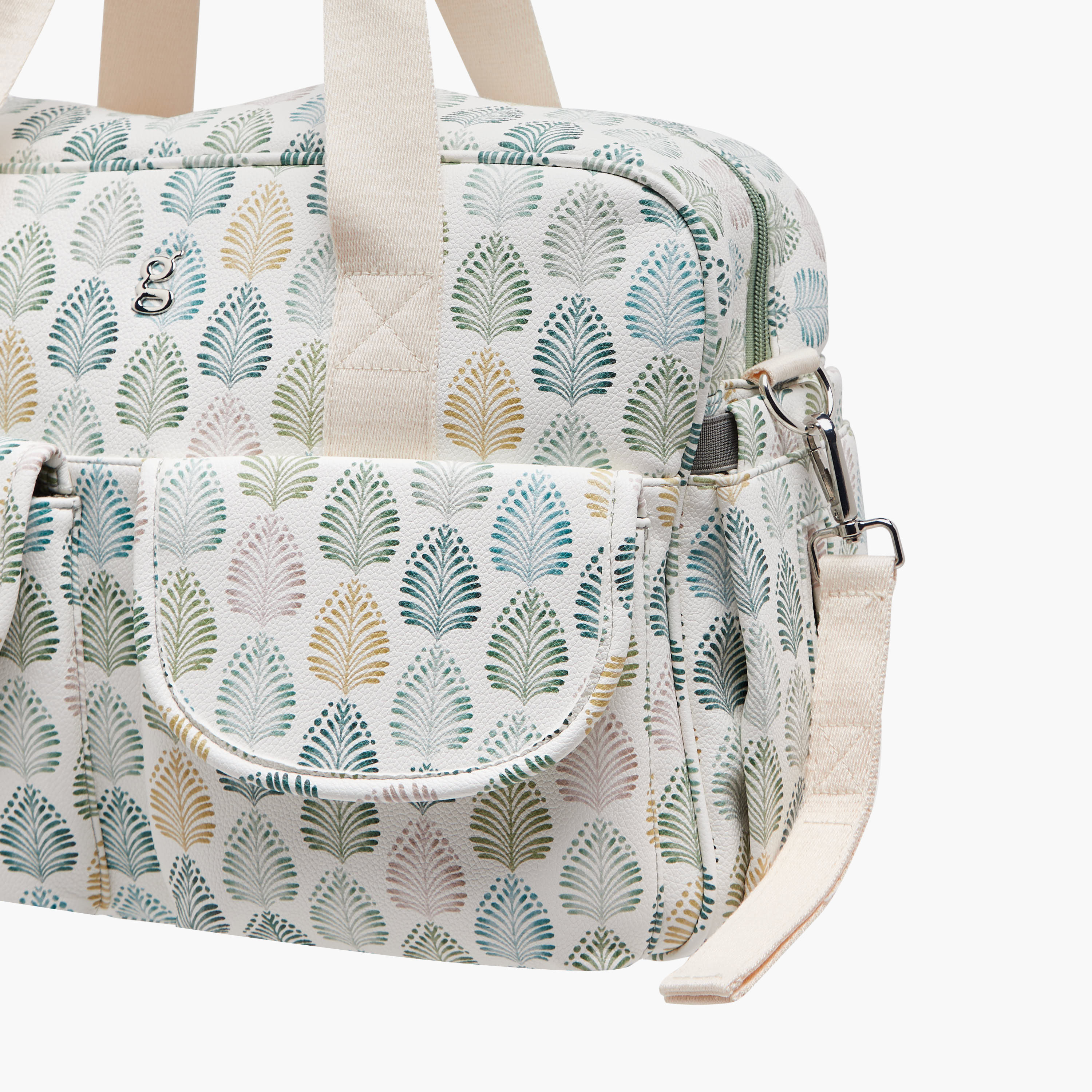 Giggles Printed Diaper Bag with Zip Closure-baby-diapering-diaperbags-image-7