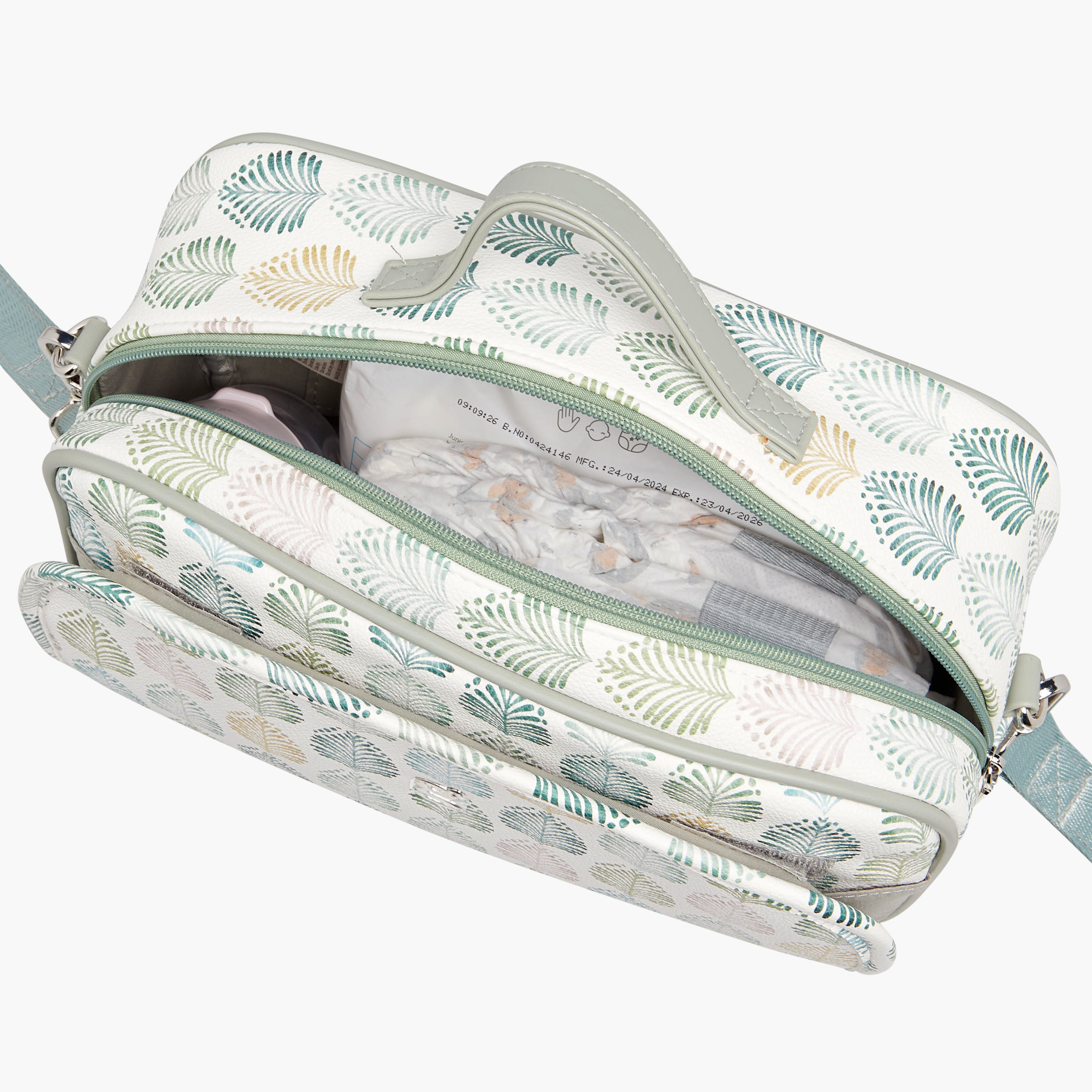 Giggles Printed Diaper Bag with Zip Closure-baby-diapering-diaperbags-image-7