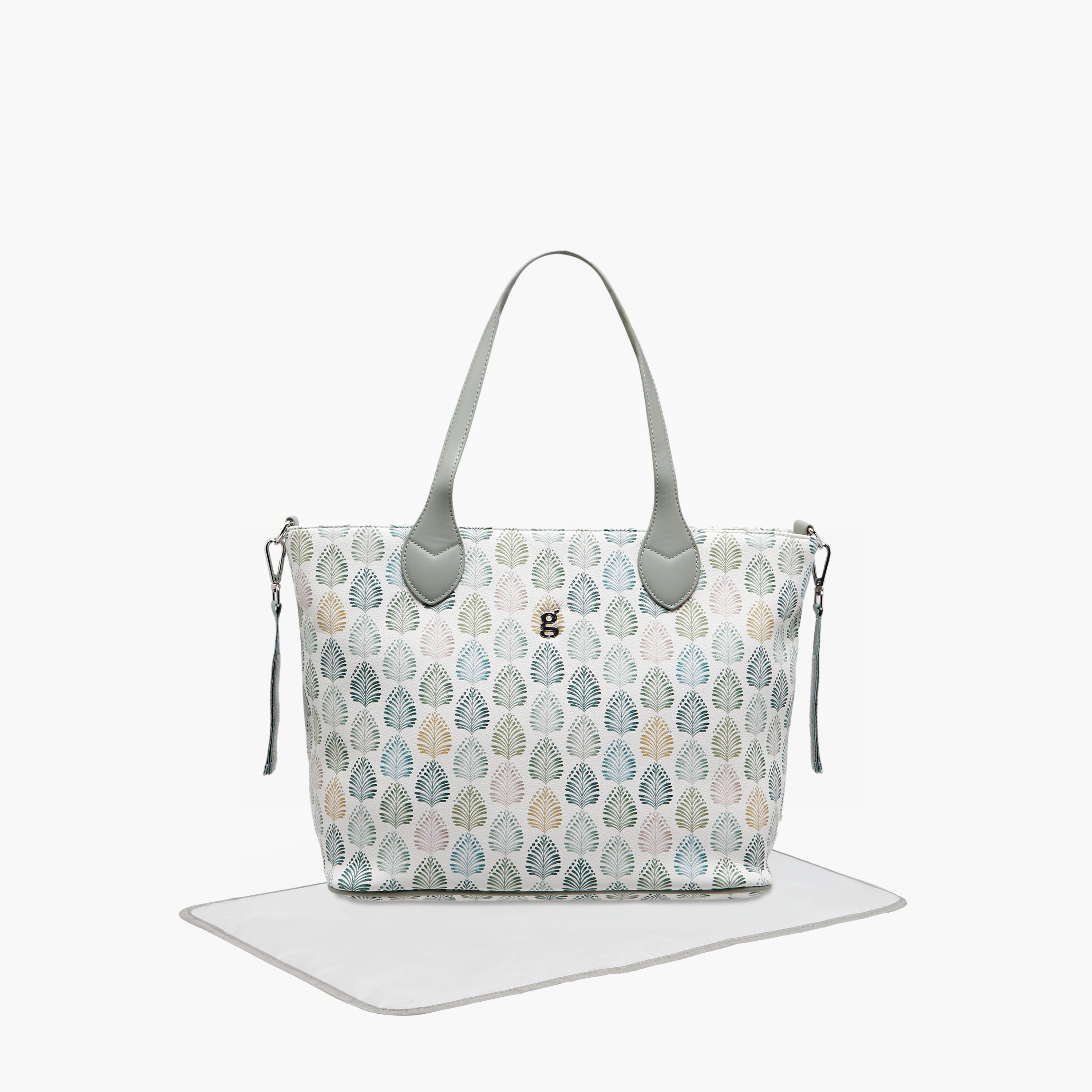 Giggles Printed Diaper Bag with Changing Mat-baby-diapering-diaperbags-image-1