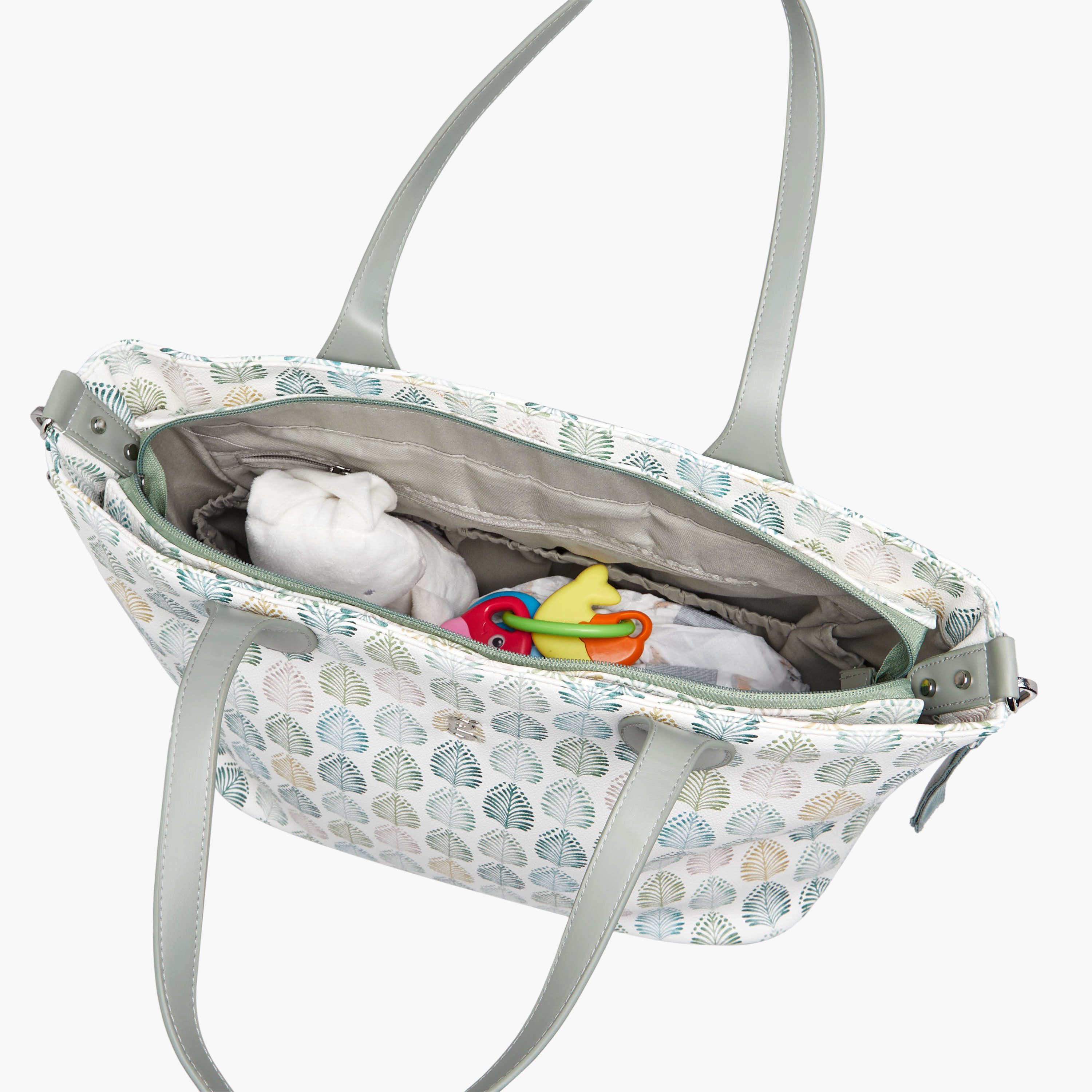 Giggles Printed Diaper Bag with Changing Mat-baby-diapering-diaperbags-image-10
