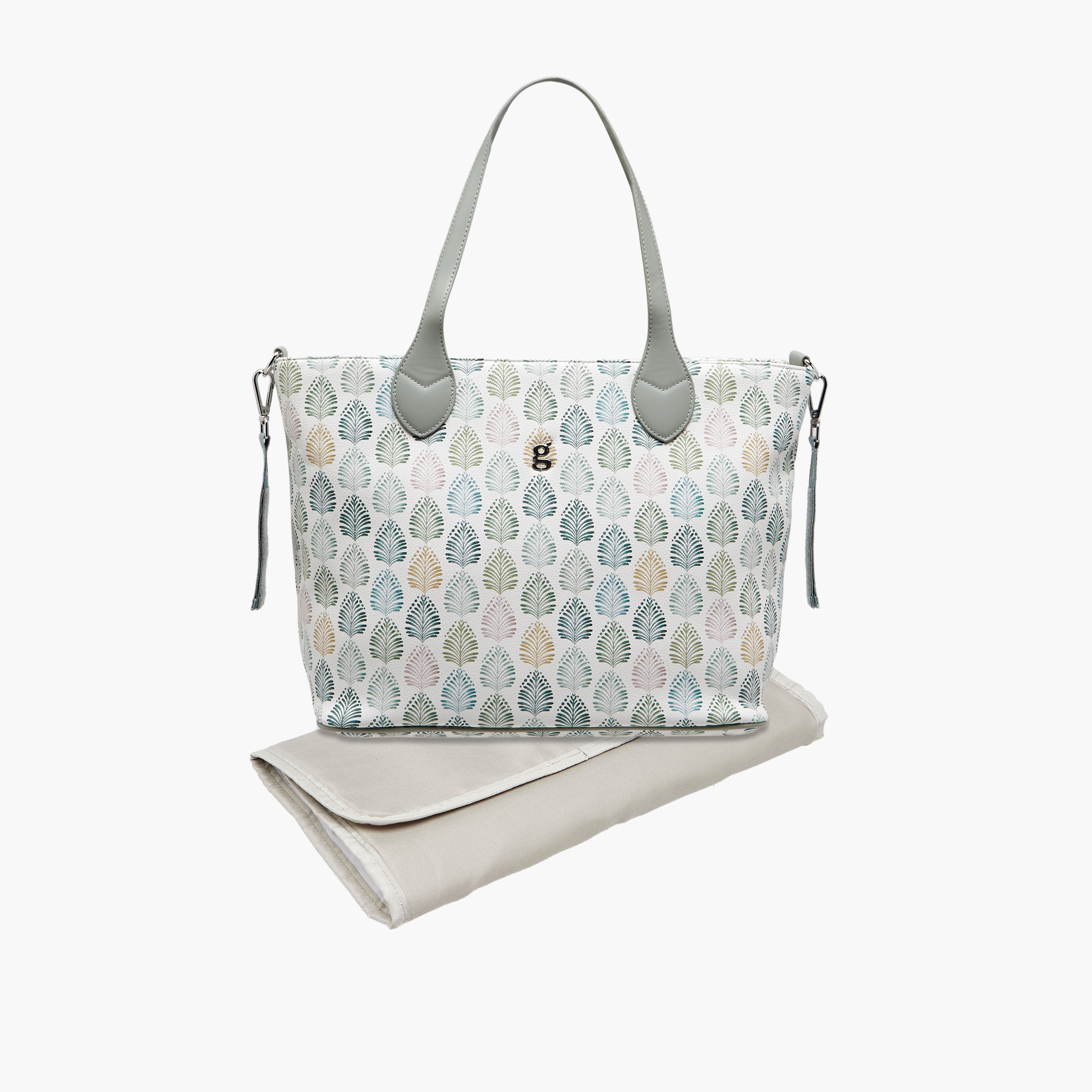 Giggles Printed Diaper Bag with Changing Mat-baby-diapering-diaperbags-image-3