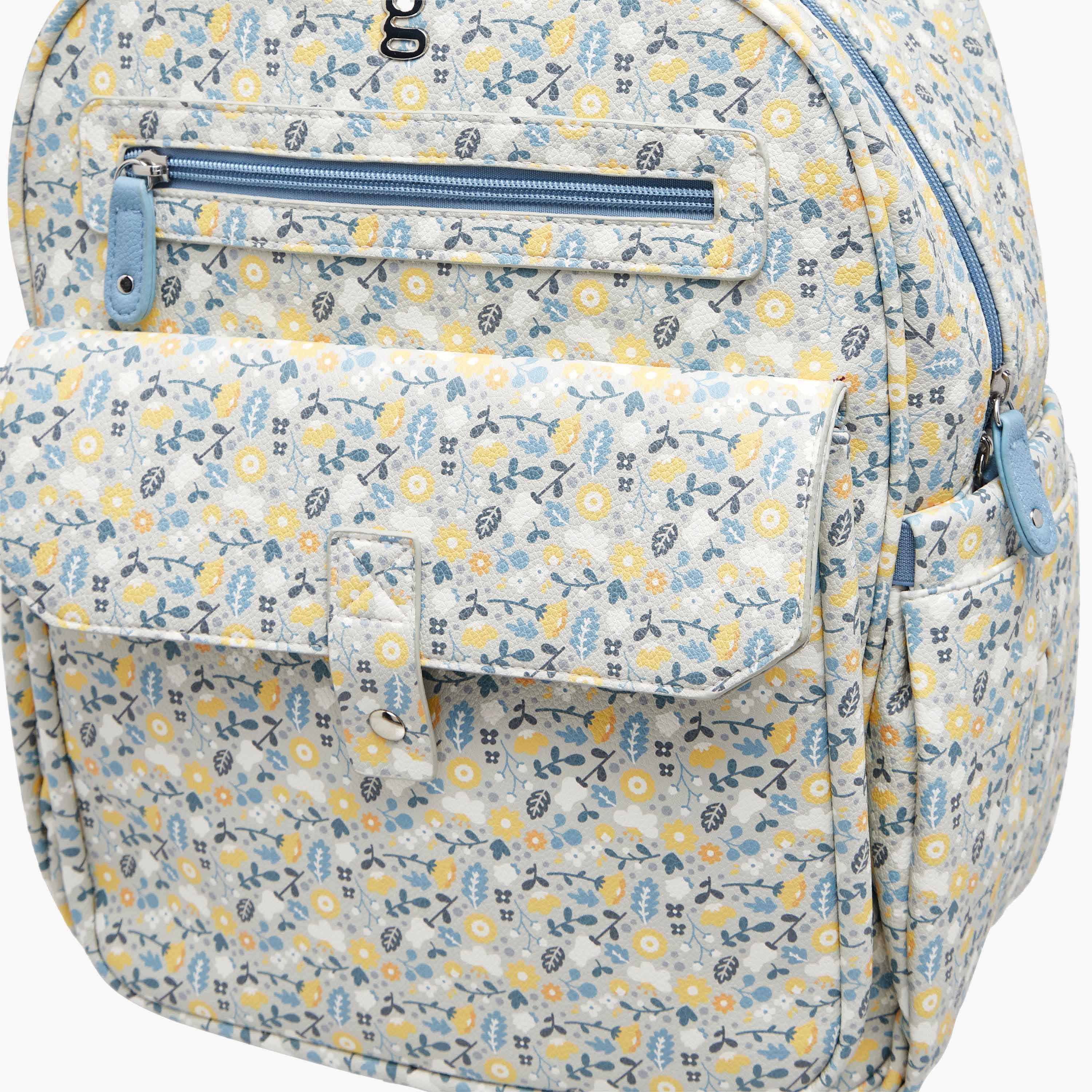 Giggles Printed Diaper Backpack with Adjustable Straps-baby-diapering-diaperbags-image-6