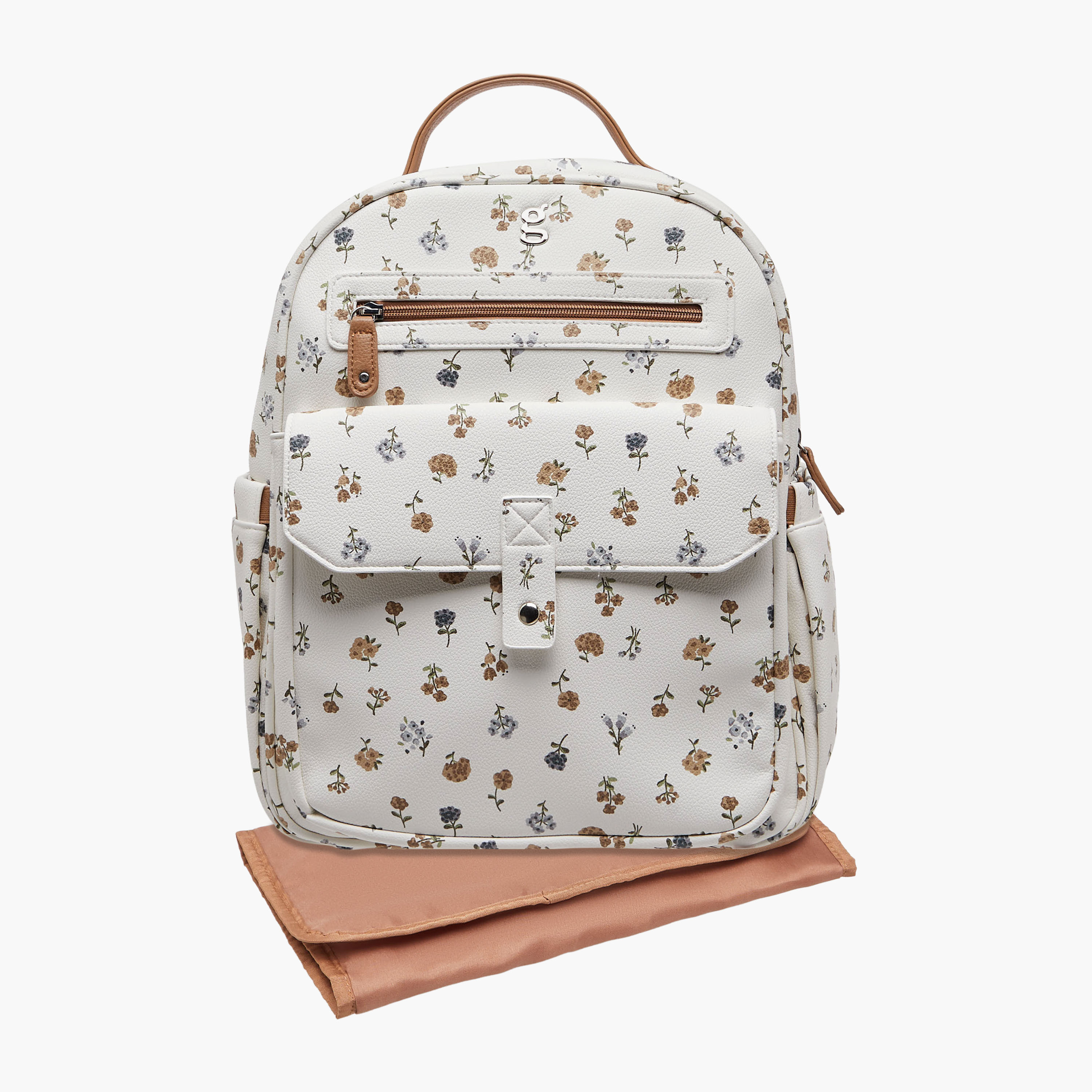 Giggles Printed Diaper Backpack with Adjustable Straps-baby-diapering-diaperbags-image-3