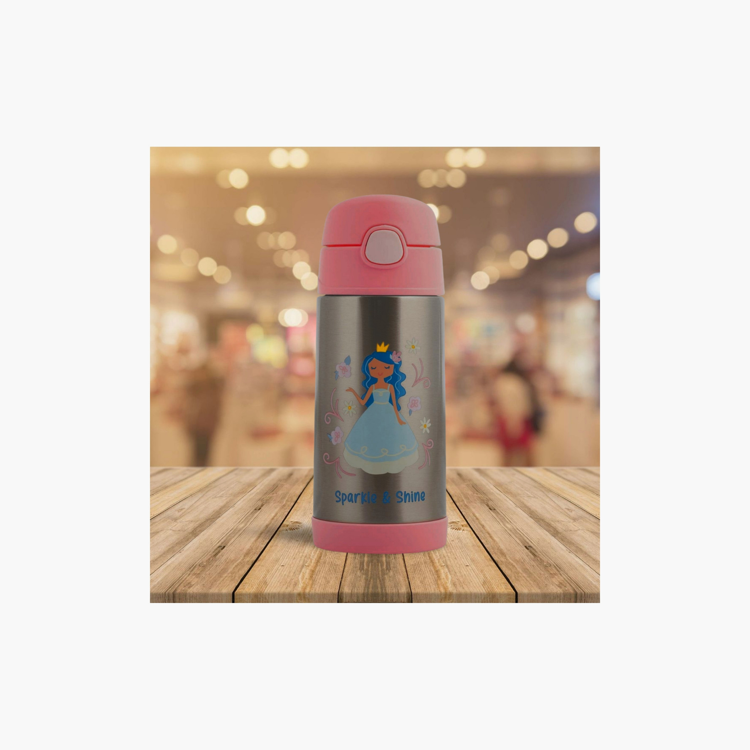 زجاجة ستيفن جوزيف المعزولة المصنوعة من الفولاذ المقاوم للصدأ - أميرة - 350 مل-school-waterbottles-image-5