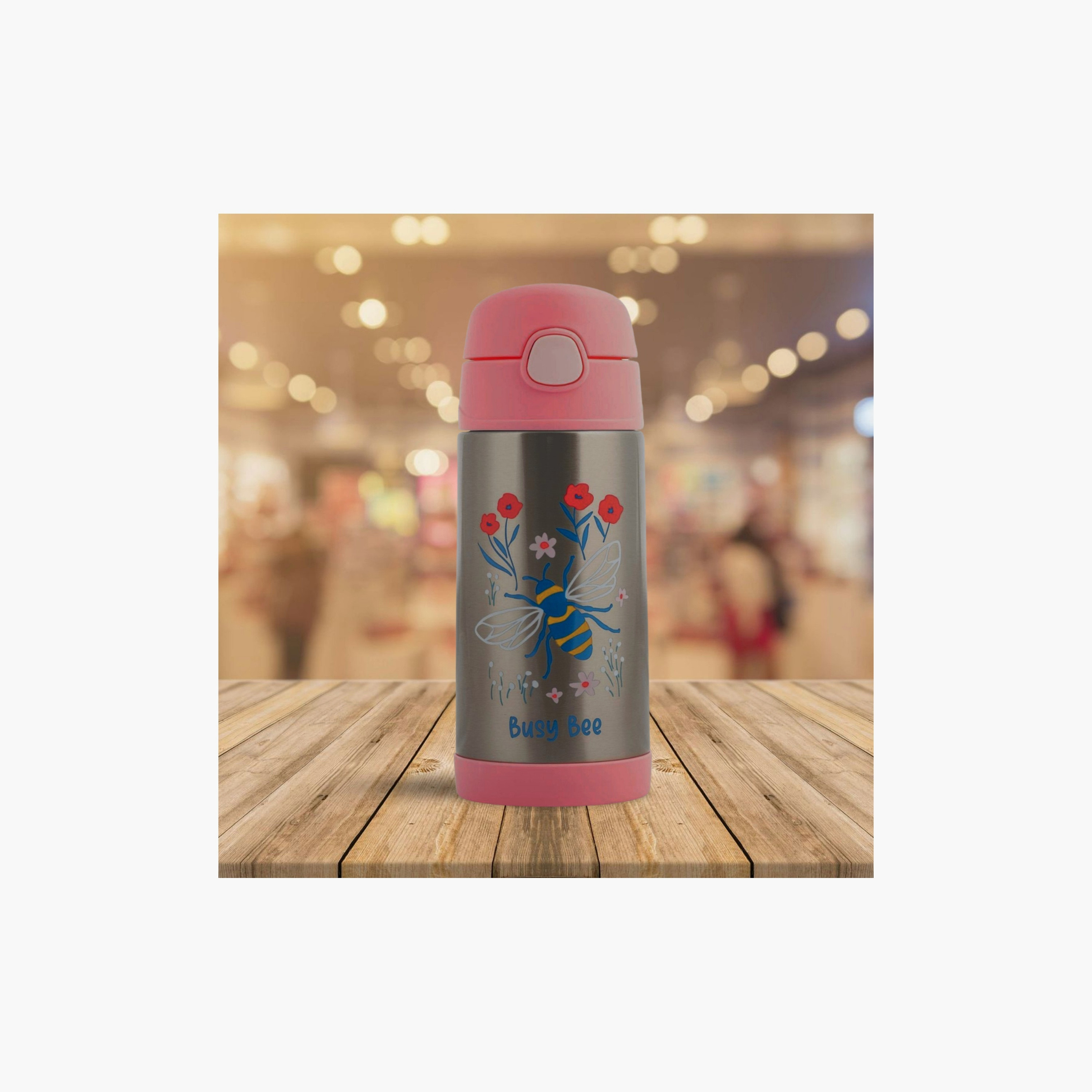 Stephen Joseph Insulated Stainless Steel Bottle - Bee - 350 ml-school-waterbottles-image-6