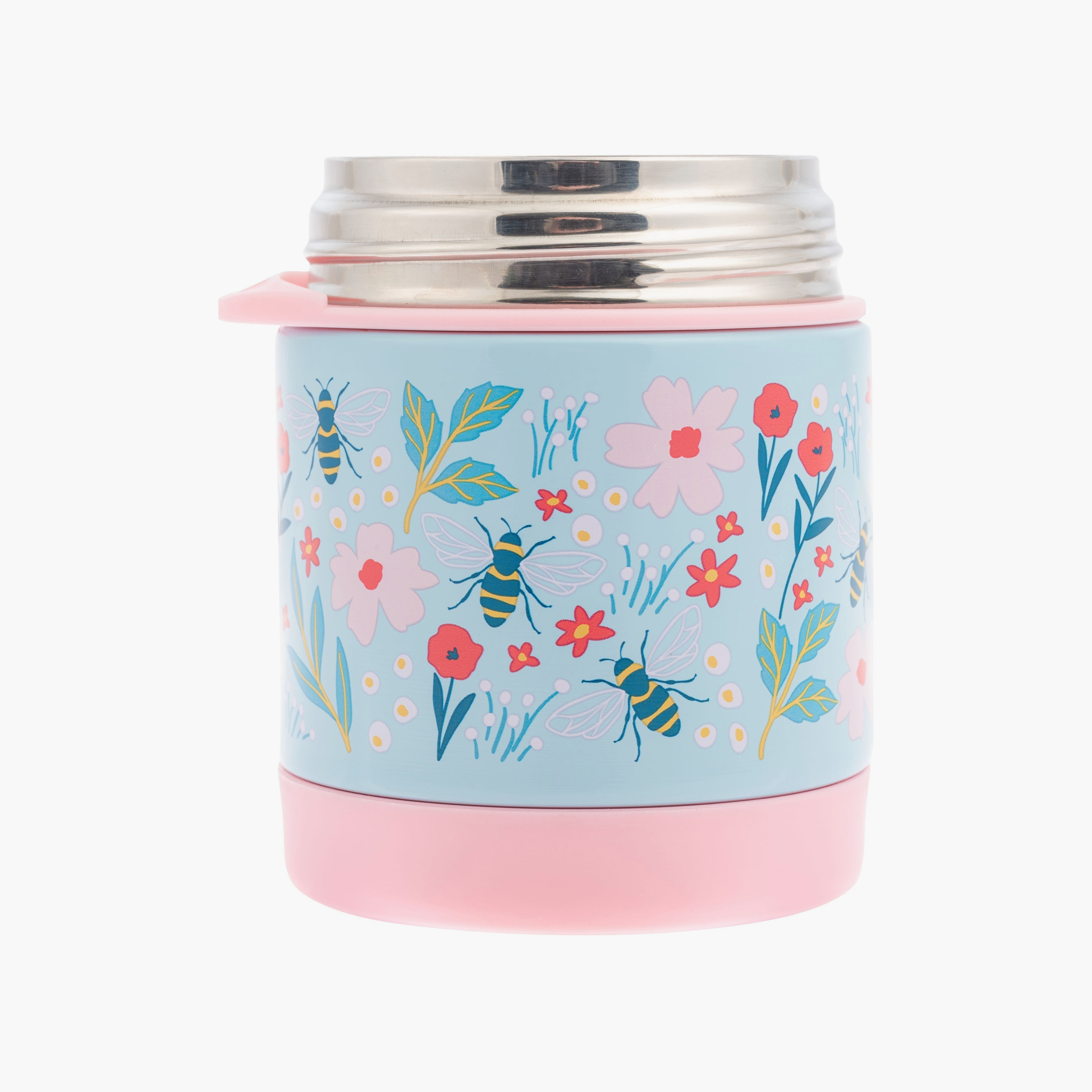Stephen Joseph Insulated Food Jar with Spork - Bee-school-lunchessentials-lunchboxes-image-2