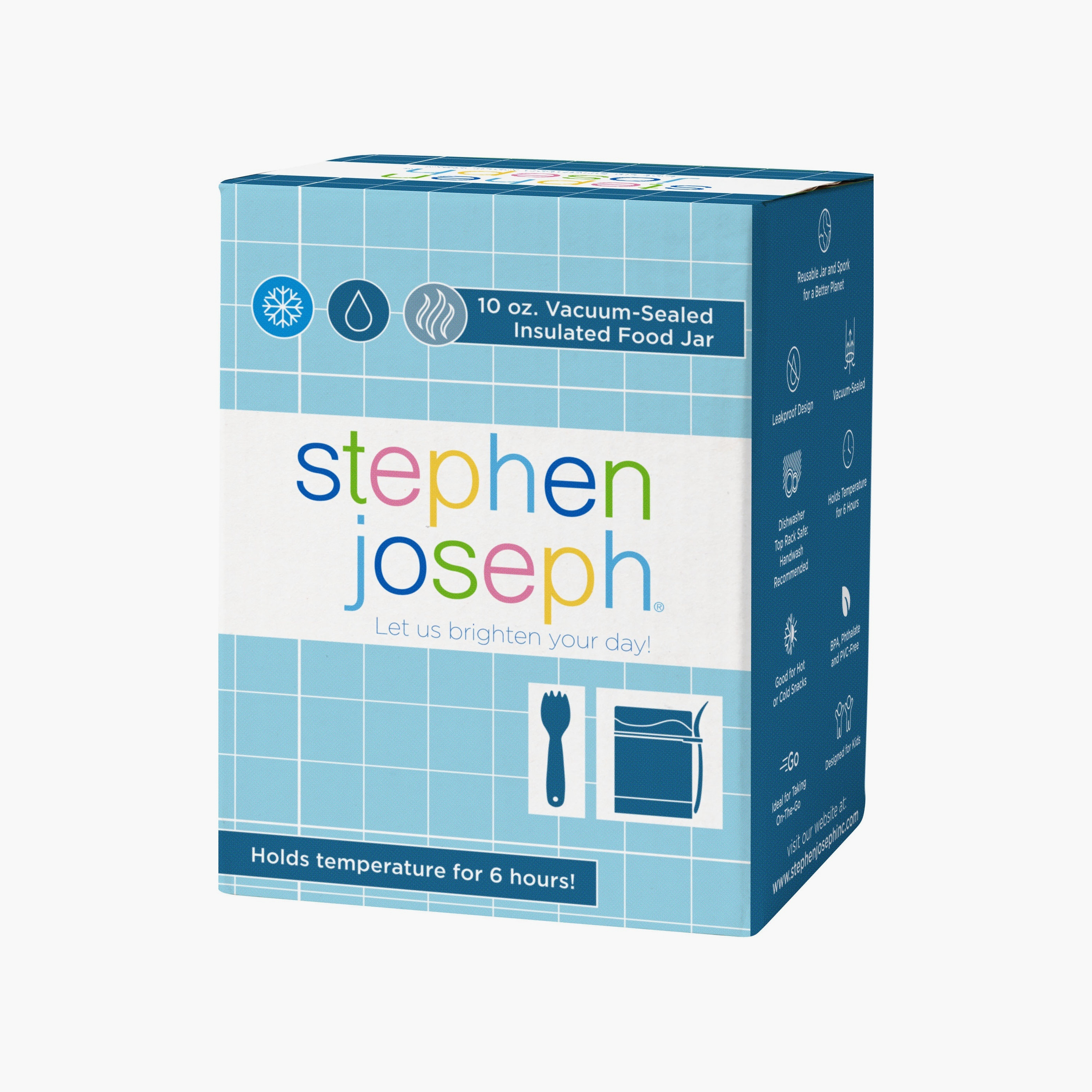 Stephen Joseph Insulated Food Jar with Spork - Bee-school-lunchessentials-lunchboxes-image-4