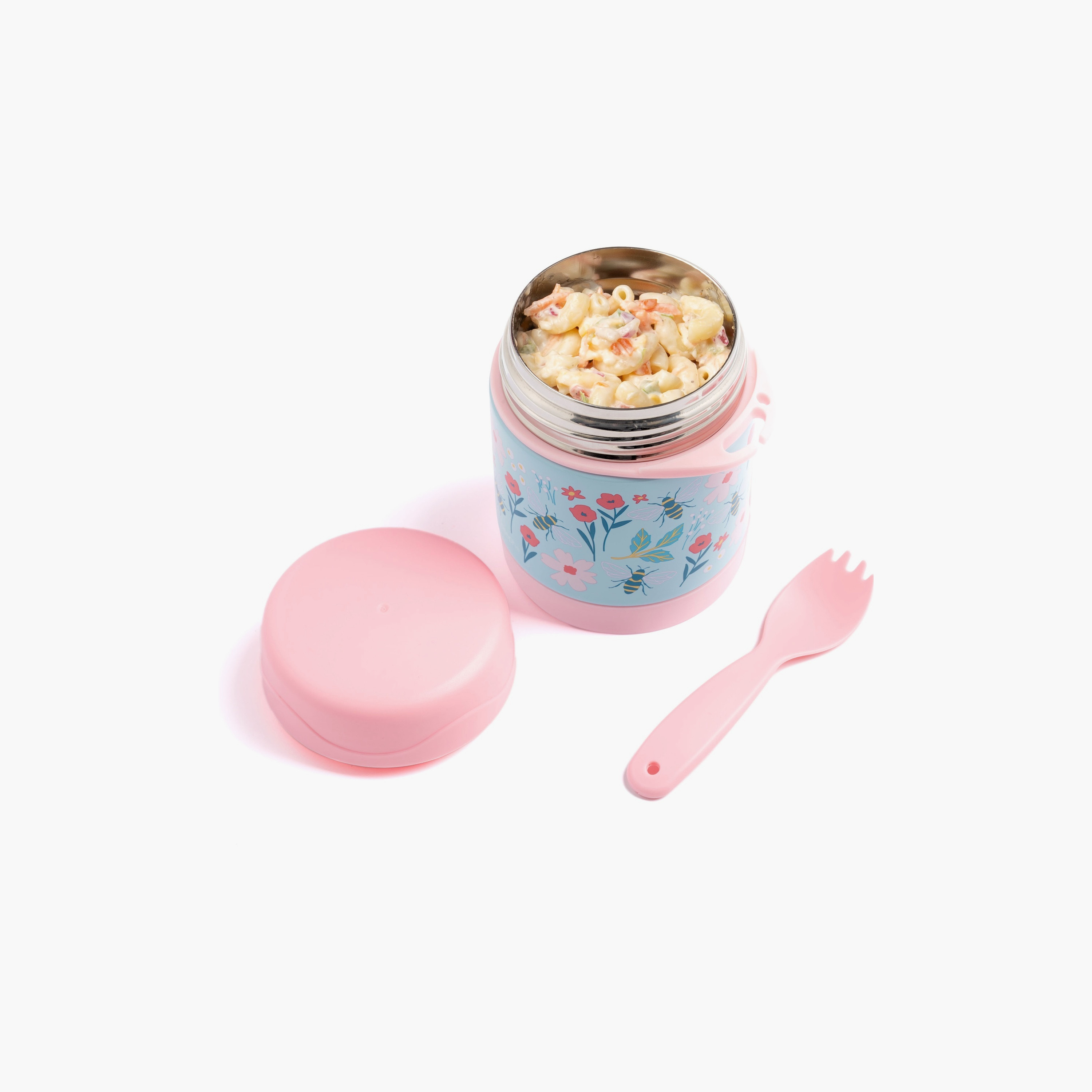 Stephen Joseph Insulated Food Jar with Spork - Bee-school-lunchessentials-lunchboxes-image-6