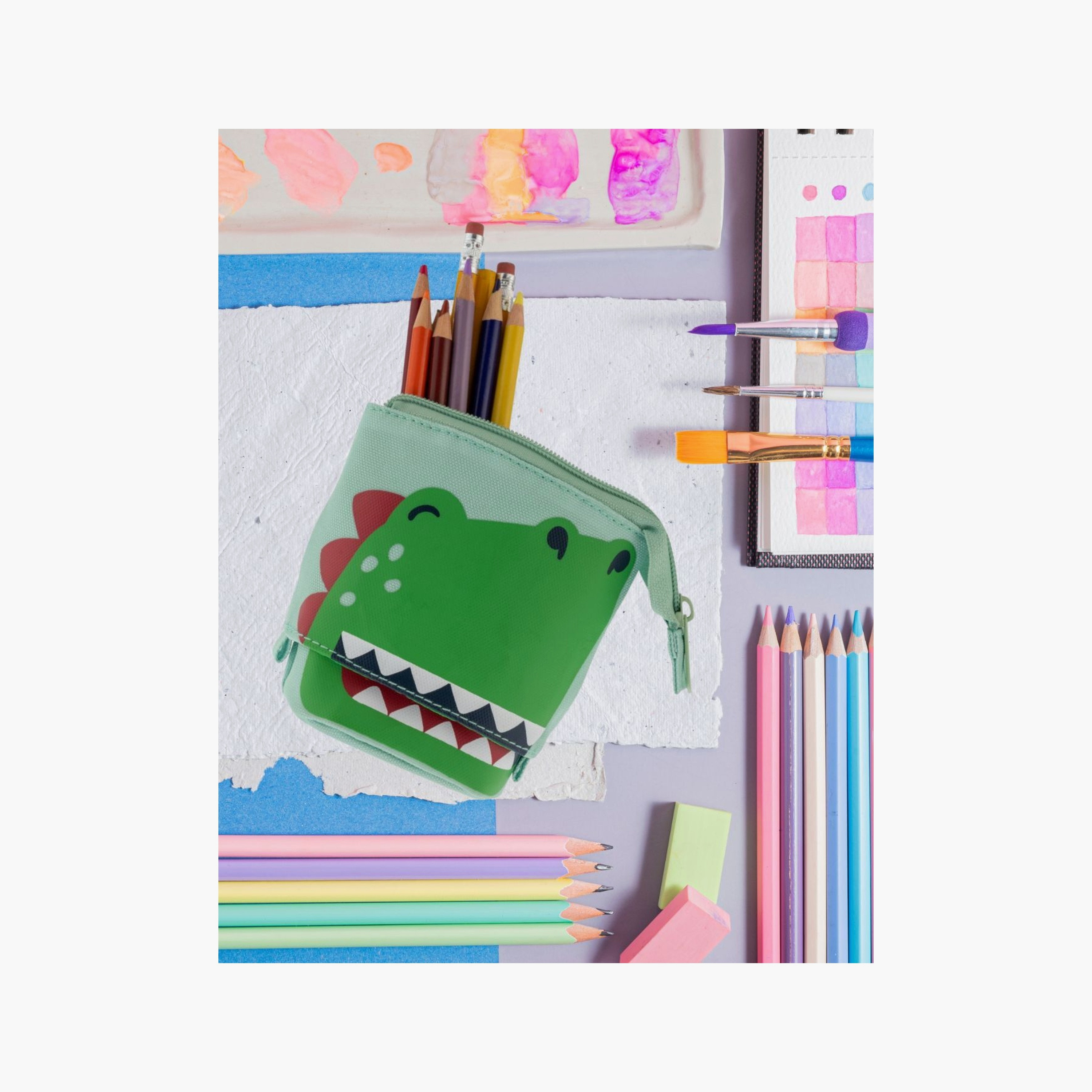 Stephen Joseph Pop Up Pencil Pouch - Dino-school-stationery-pencilcases-image-5