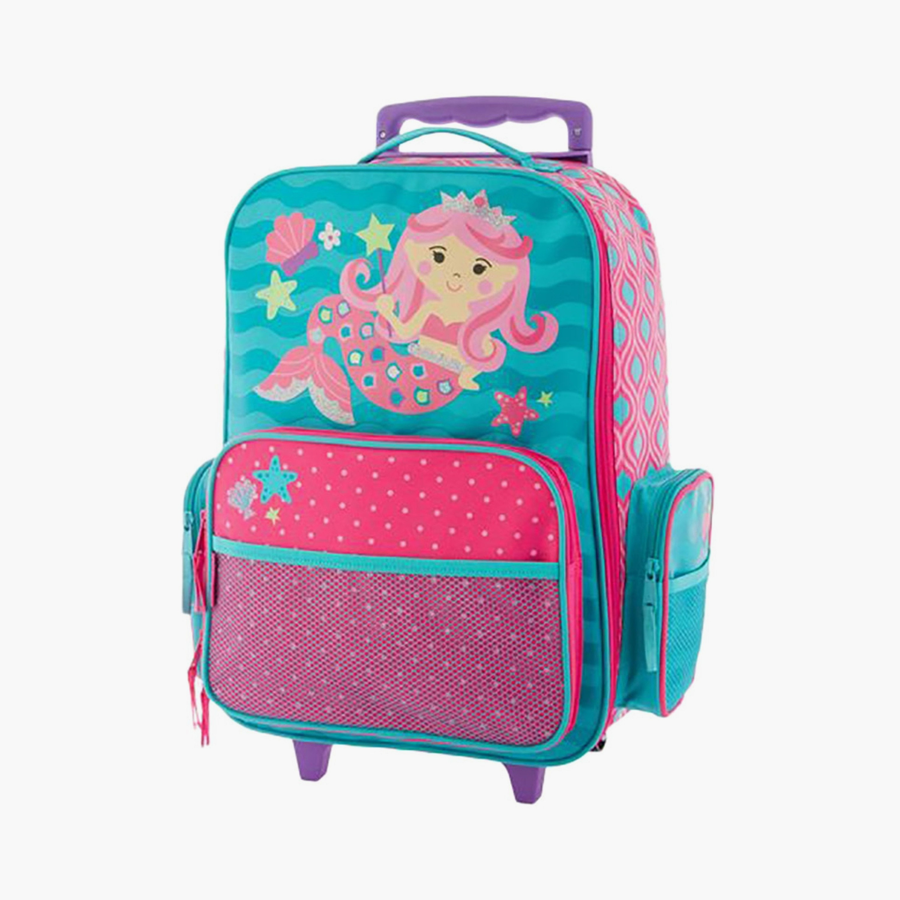Stephen Joseph Classic Rolling Luggage - Mermaid-school-bagsandbackpacks-trolleybags-image-1