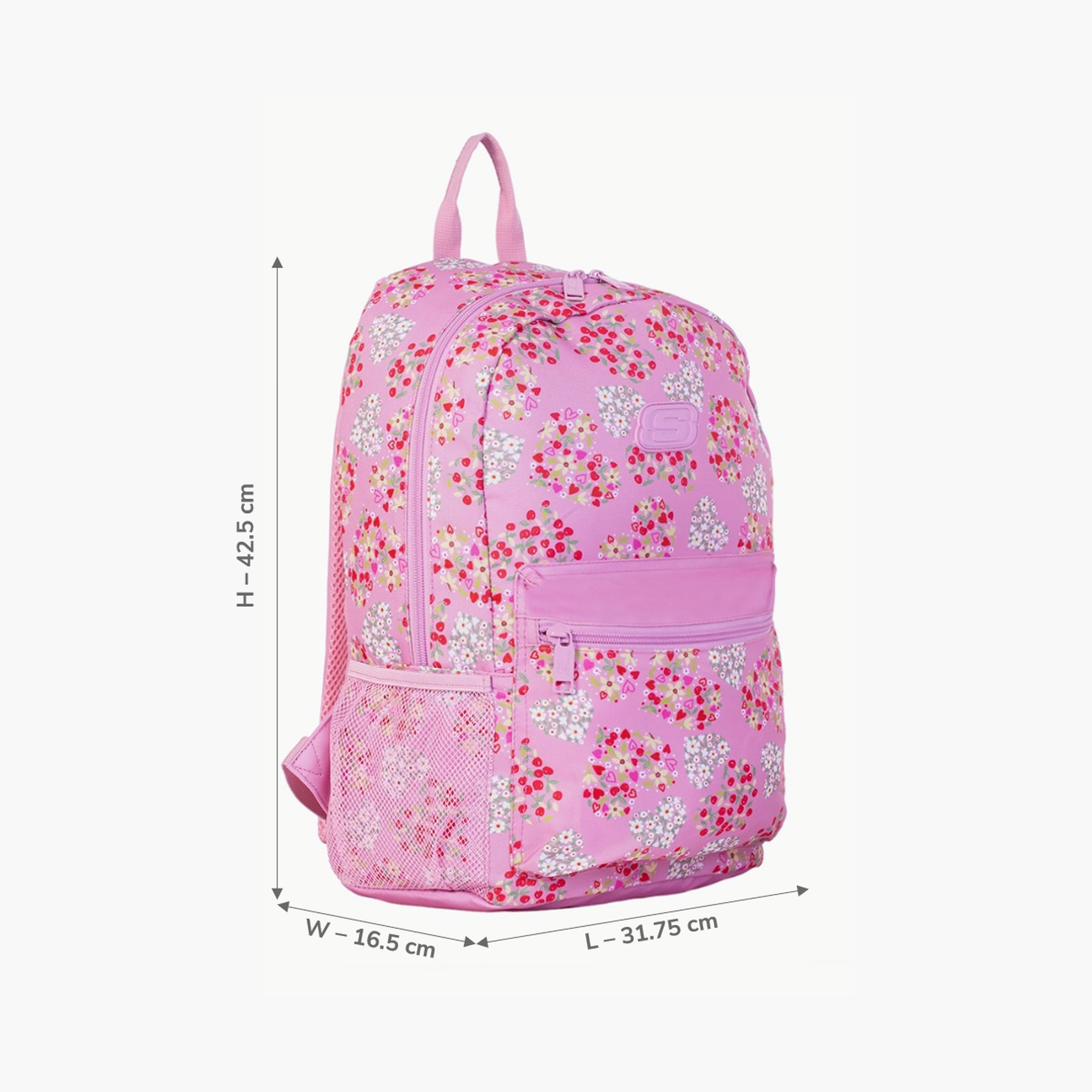 Skechers Solid 3-Piece School Backpack Set for Girls 8-13 Years with Lunch Bag and Pencil Pouch -school-bagsandbackpacks-sets-image-8