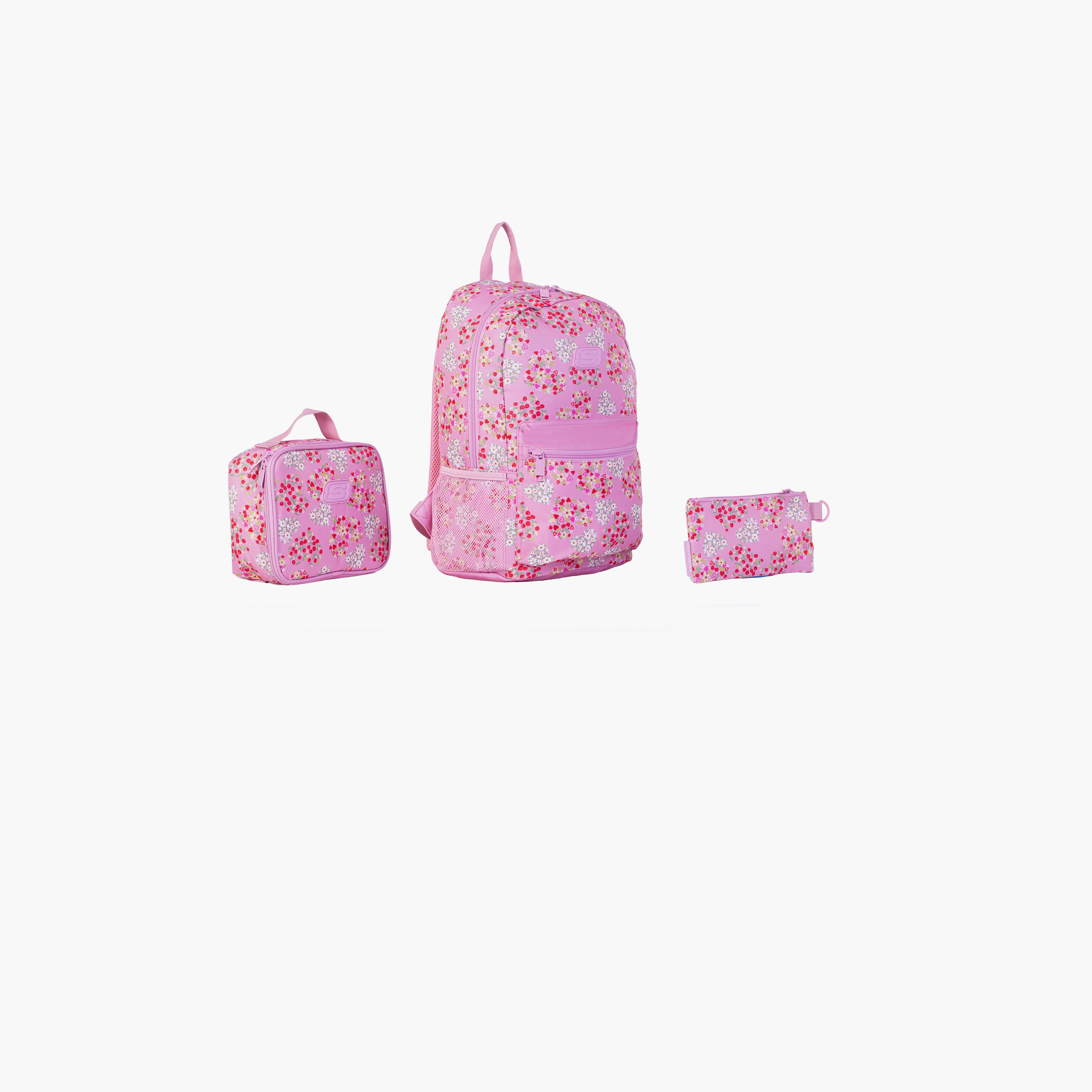 Skechers Solid 3-Piece School Backpack Set for Girls 8-13 Years with Lunch Bag and Pencil Pouch -school-bagsandbackpacks-sets-image-9