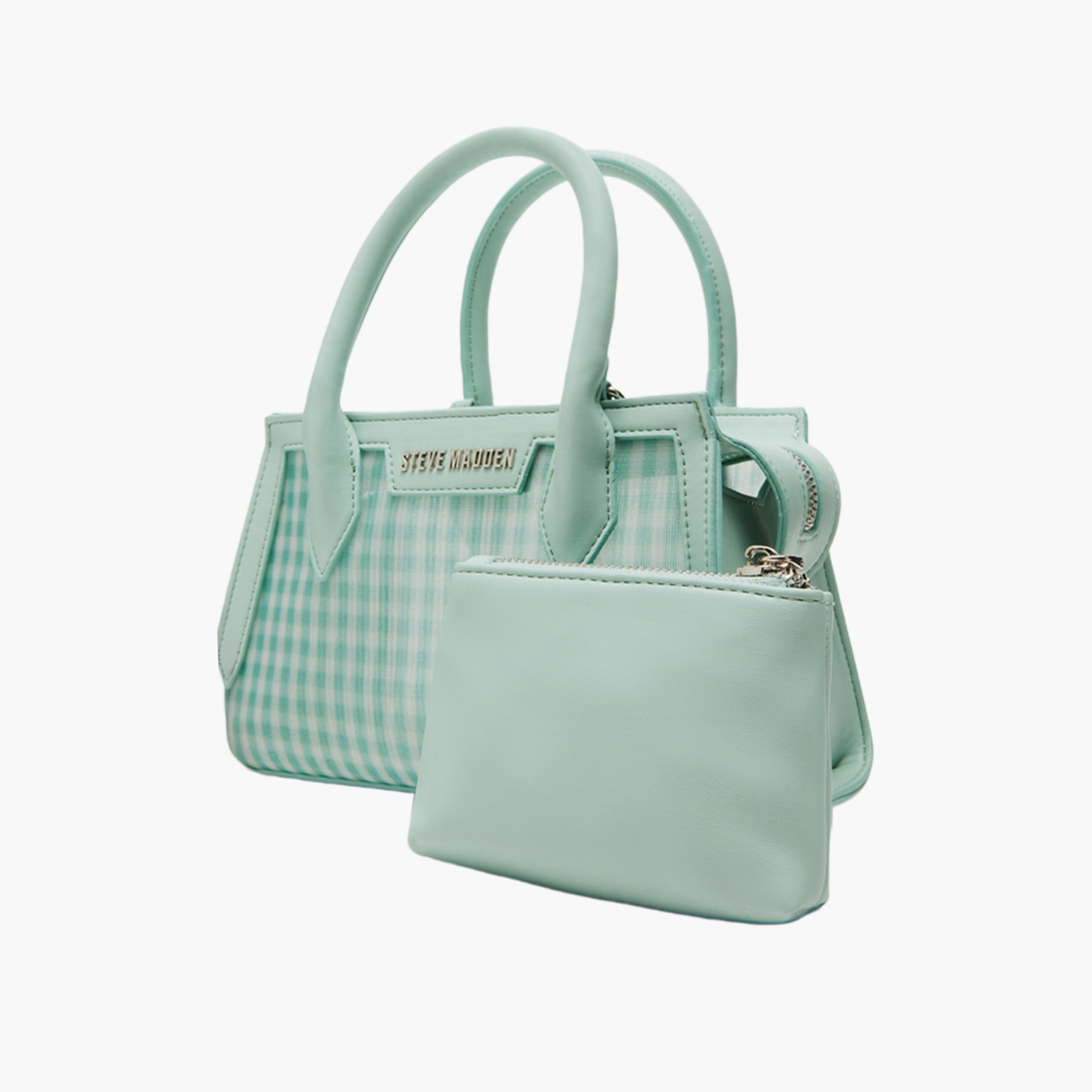 شنطة توتي كاروهات مع محفظة من ستيف مادن-women-bagsandwallets-handbags-image-3