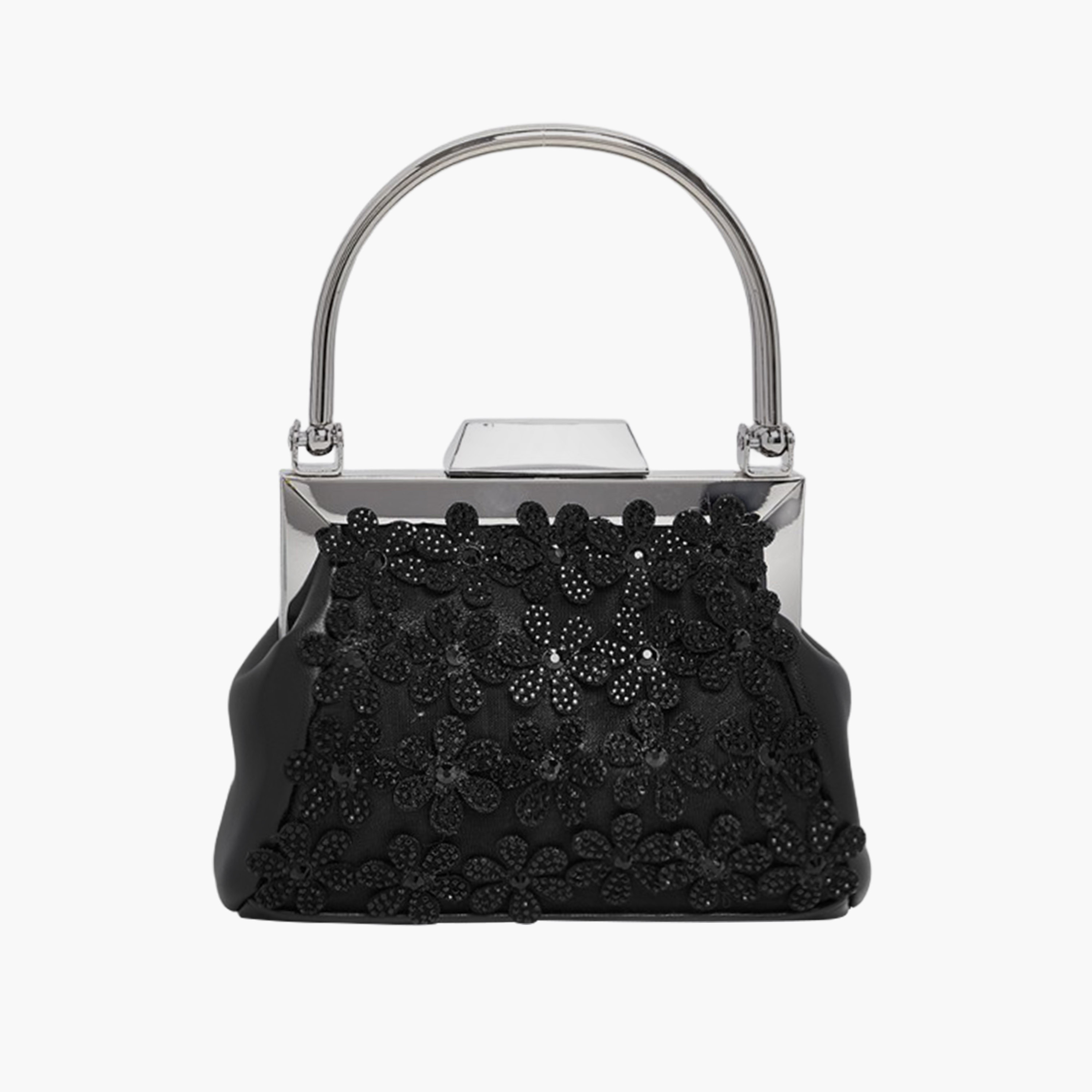 STEVE MADDEN Floral Embellished Clutch with Chain Strap-women-bagsandwallets-handbags-image-1