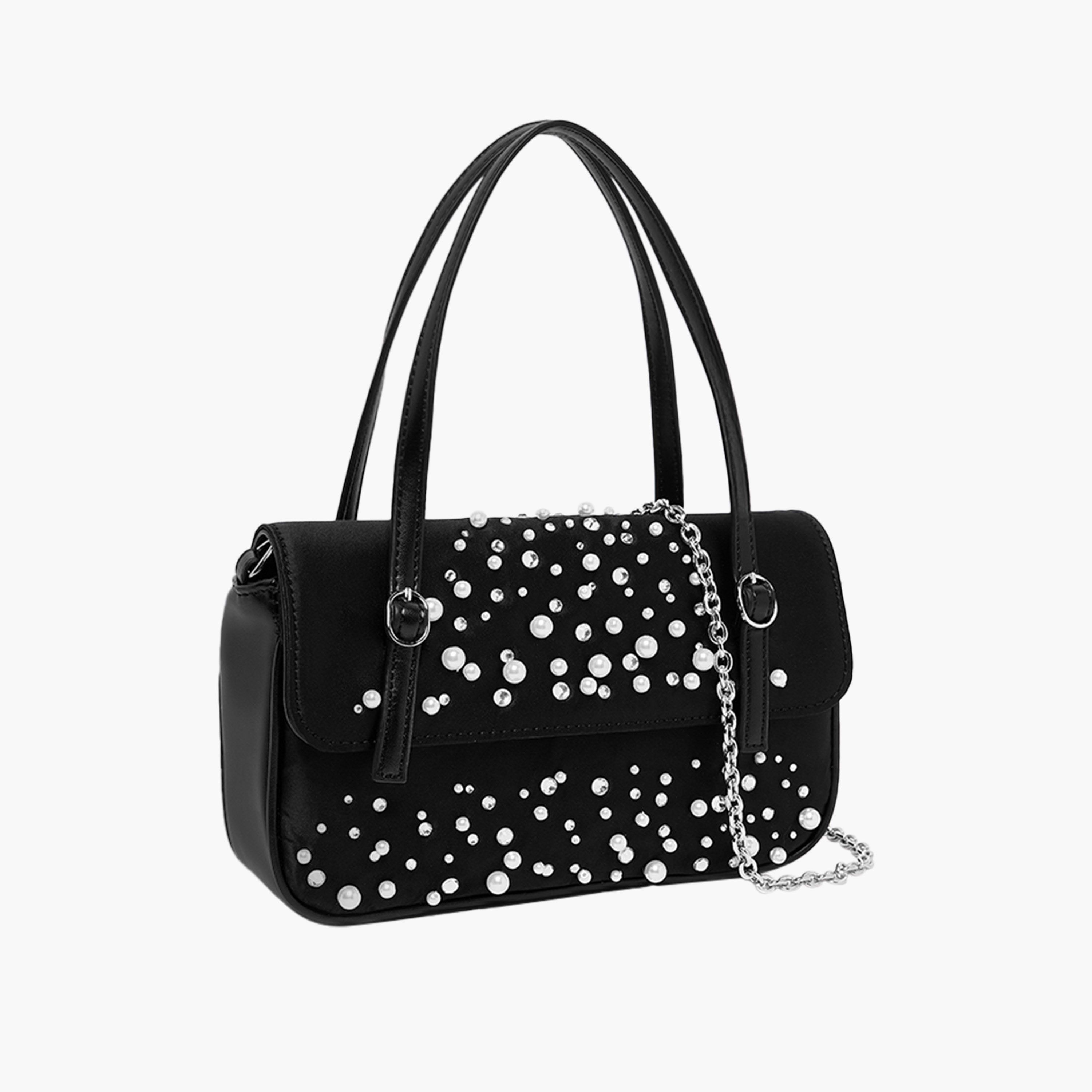 STEVE MADDEN Embellished Shoulder Bag with Chain Strap-women-bagsandwallets-handbags-image-6