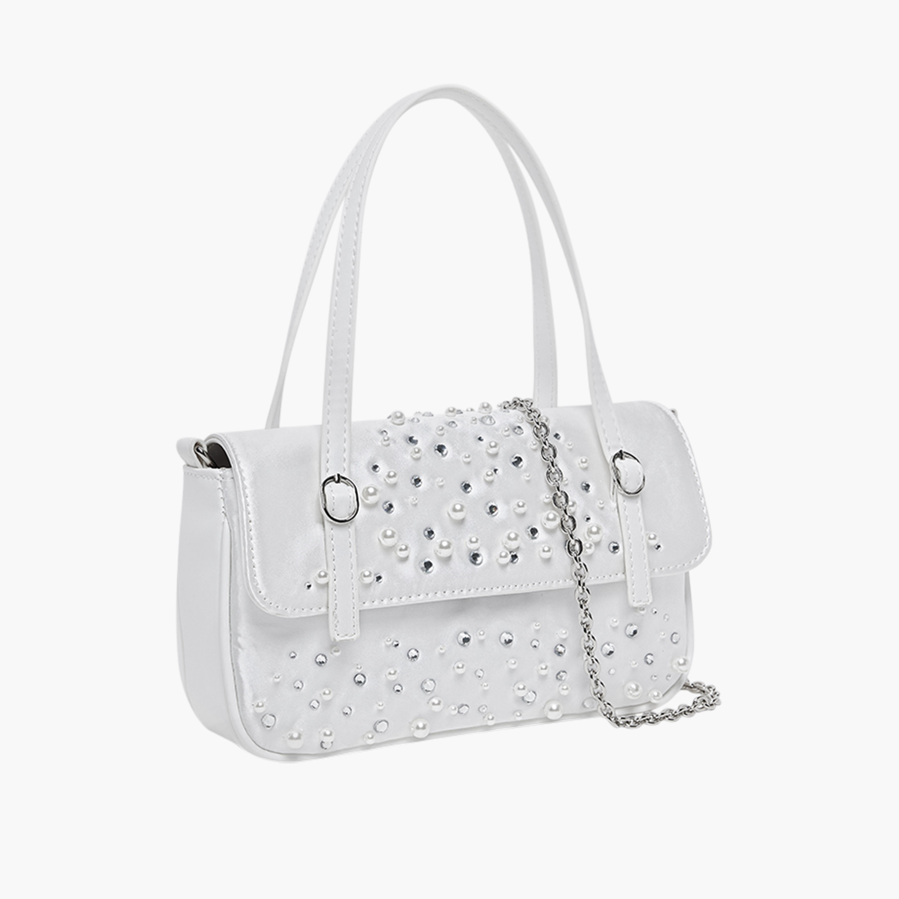 STEVE MADDEN Embellished Shoulder Bag with Chain Strap-women-bagsandwallets-handbags-image-9