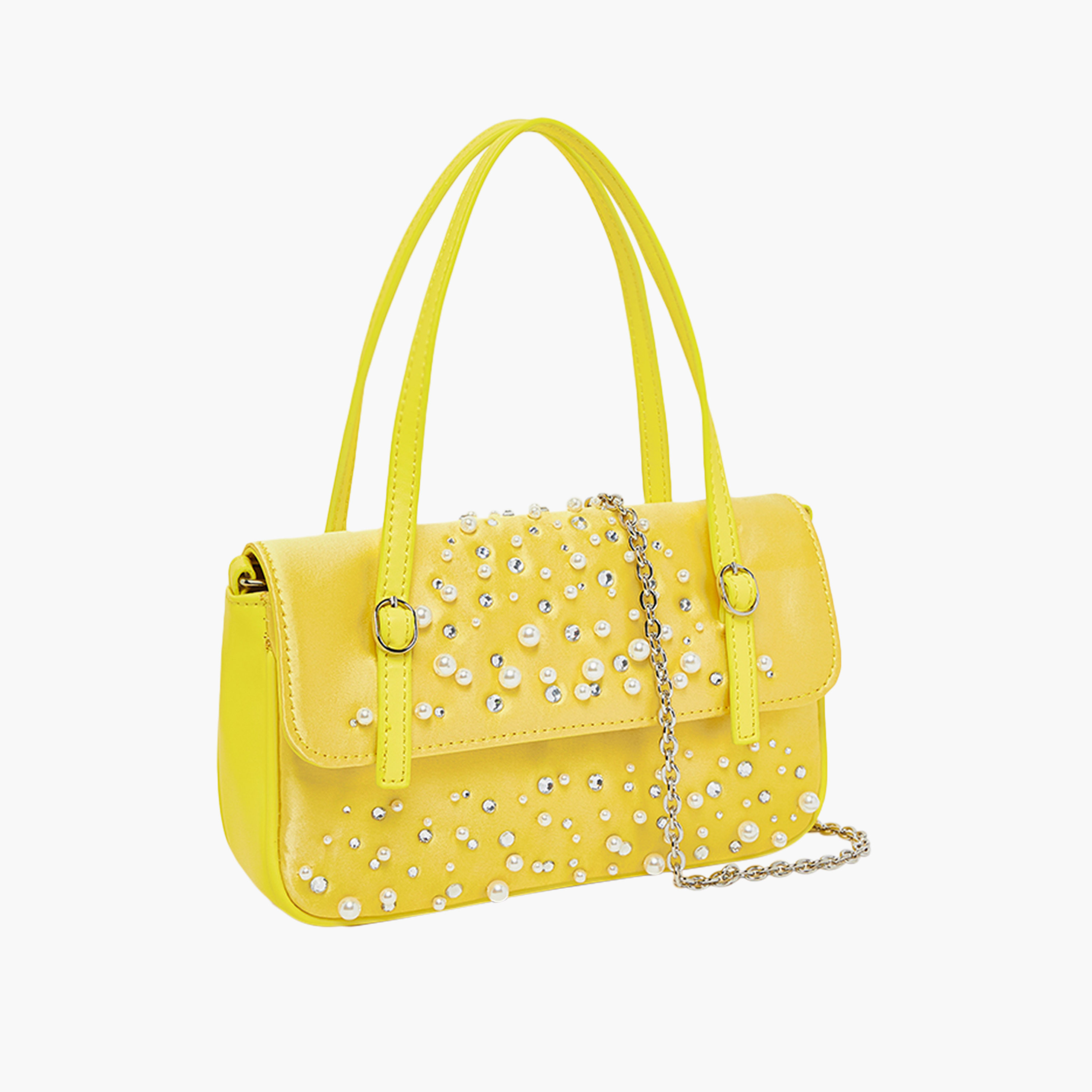 STEVE MADDEN Embellished Shoulder Bag with Chain Strap-women-bagsandwallets-handbags-image-3