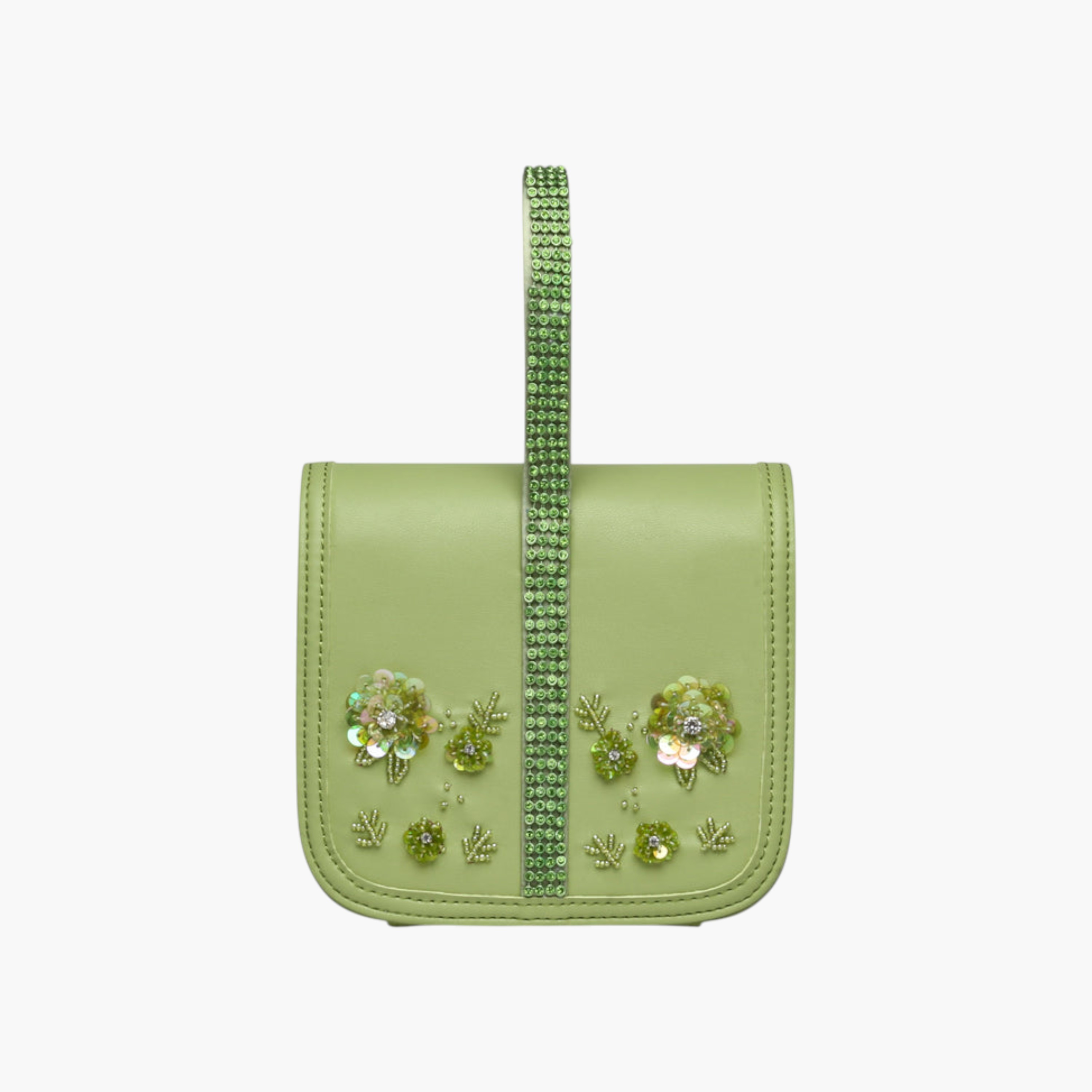 STEVE MADDEN Embellished Clutch with Button Closure-women-bagsandwallets-handbags-image-1