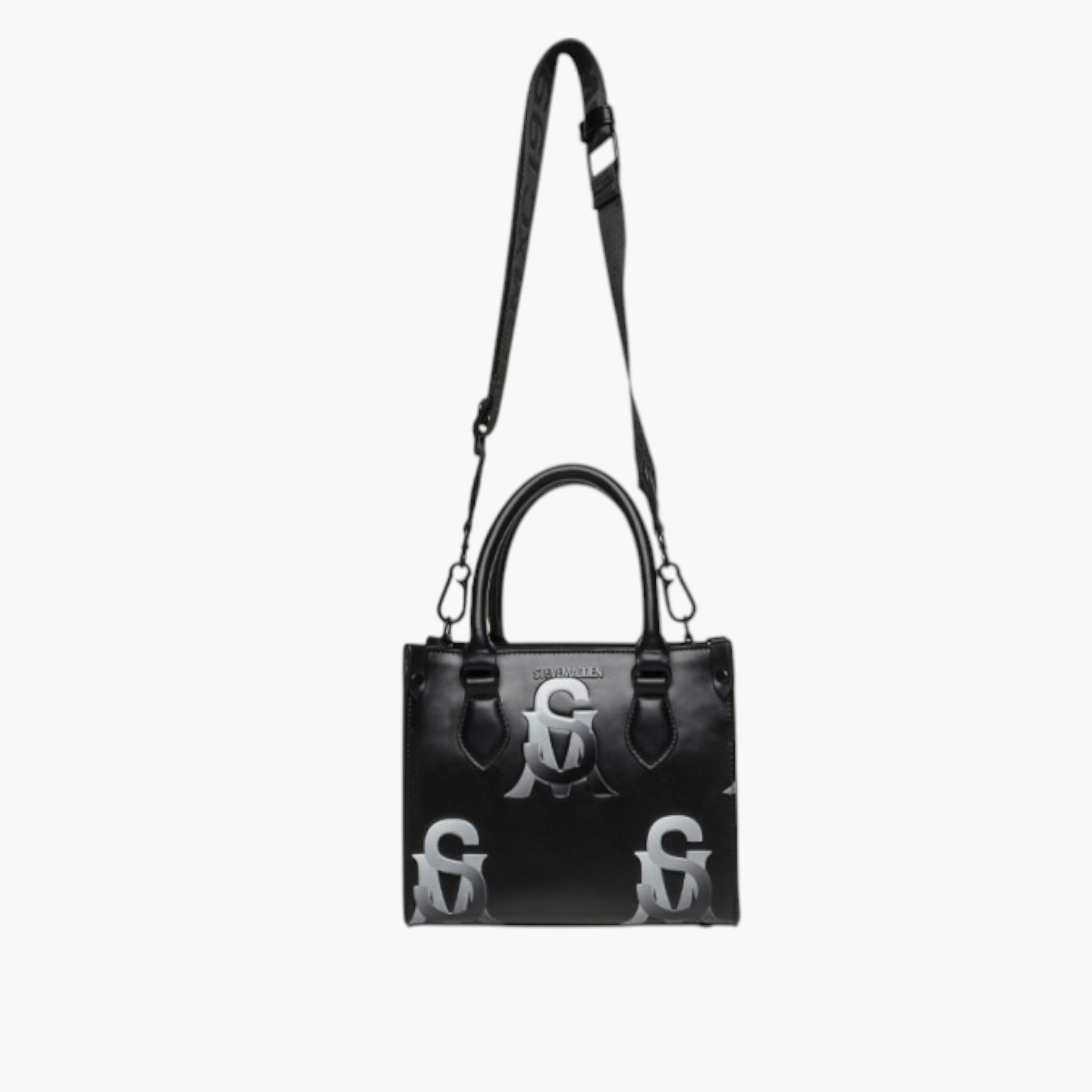 STEVE MADDEN Monogram Print Tote Bag with Detachable Strap-women-bagsandwallets-handbags-image-1