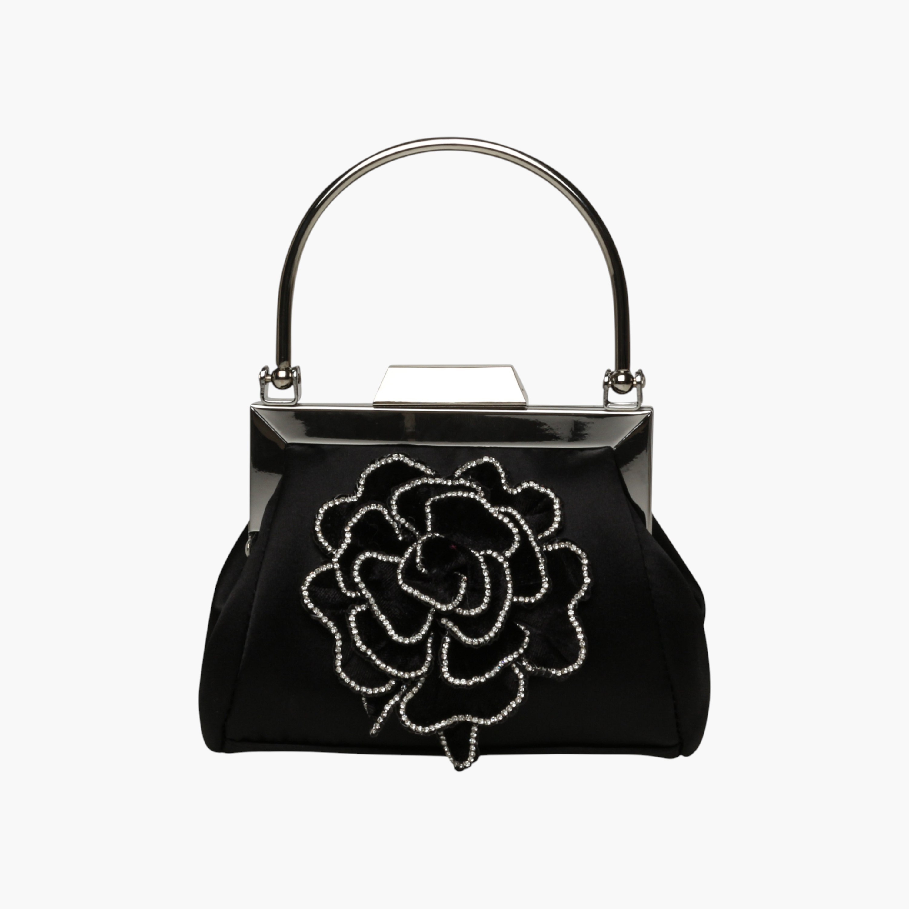 STEVE MADDEN Embellished Clutch with Metal Handle-women-bagsandwallets-handbags-image-1