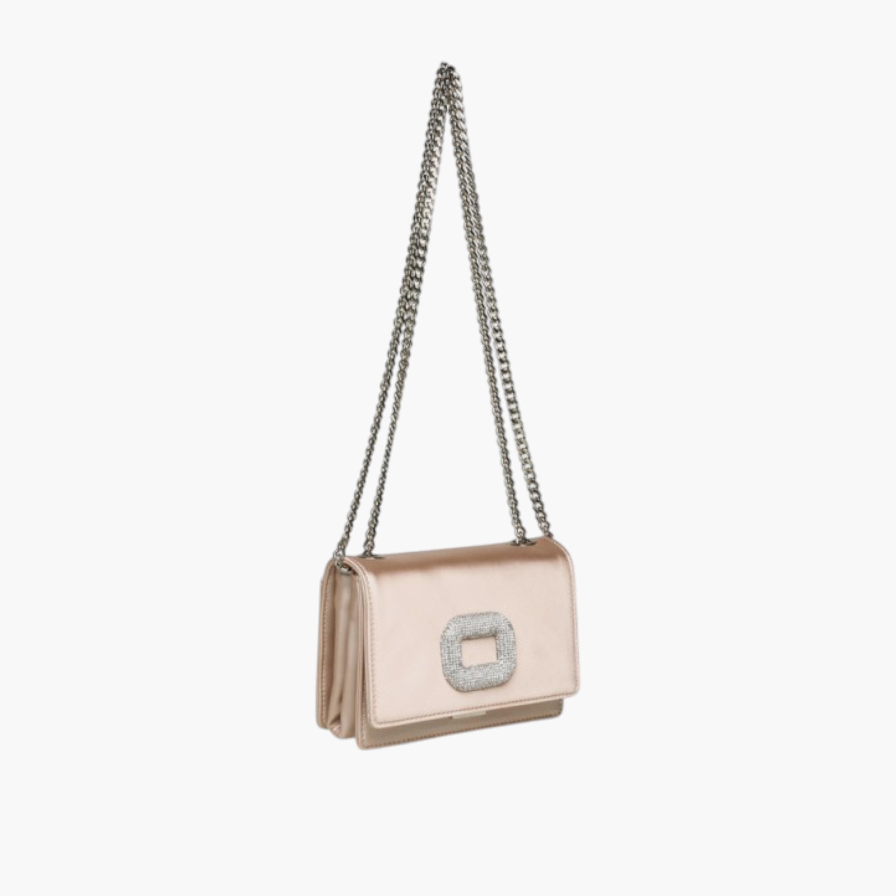 STEVE MADDEN Embellished Buckle Crossbody Bag with Chain Strap-women-bagsandwallets-handbags-image-1