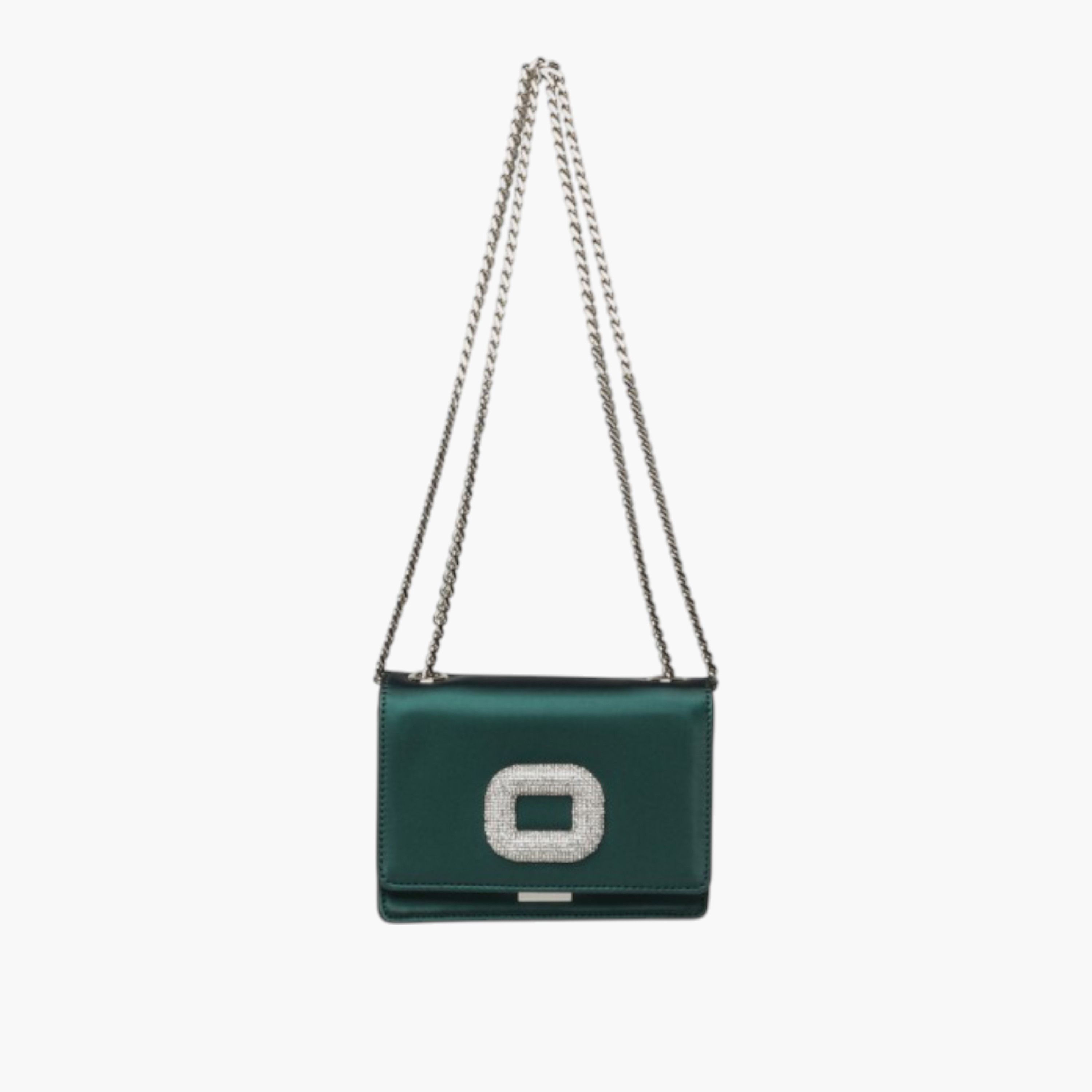 STEVE MADDEN Embellished Buckle Crossbody Bag with Chain Strap-women-bagsandwallets-handbags-image-1