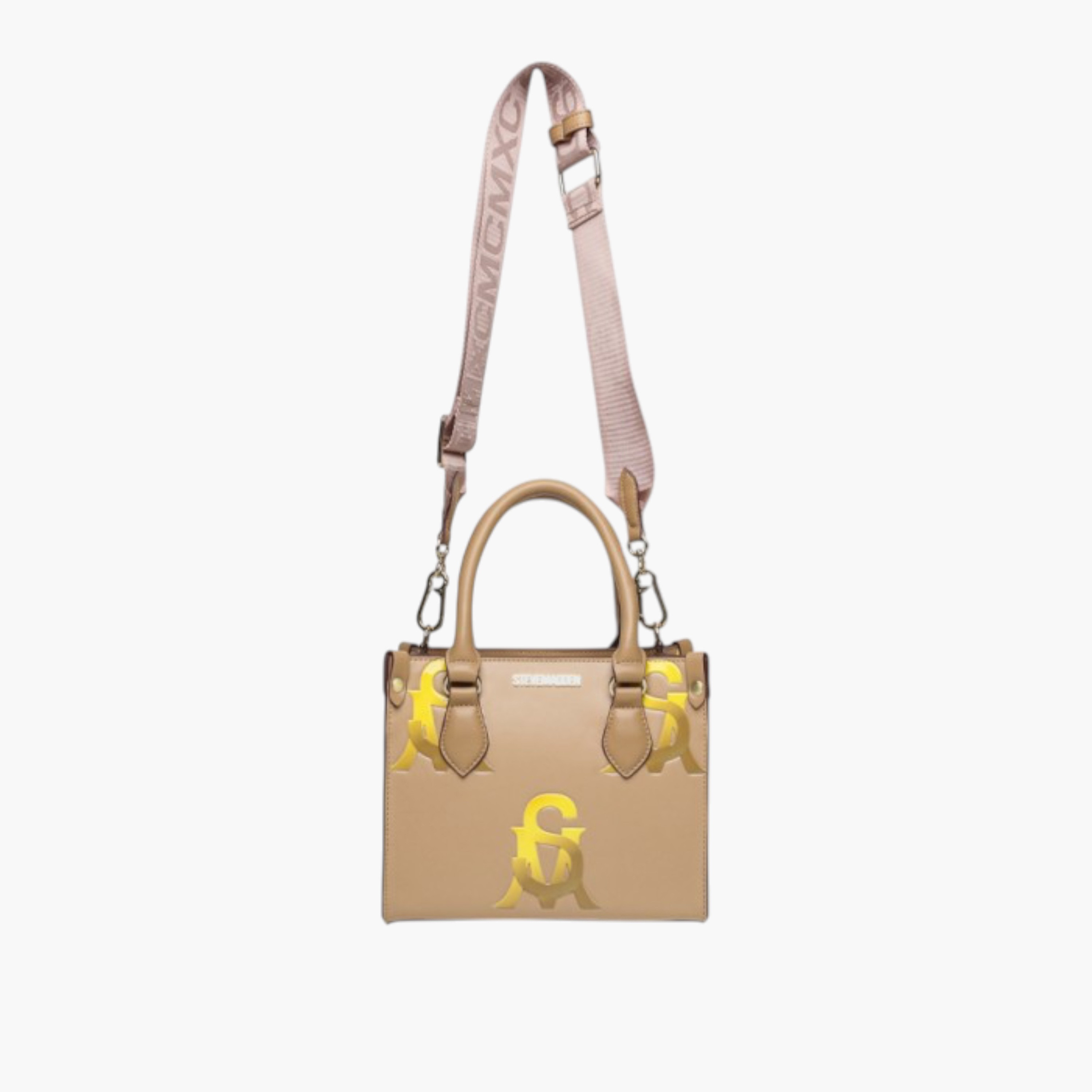 STEVE MADDEN Monogram Print Tote Bag with Detachable Strap-women-bagsandwallets-handbags-image-1