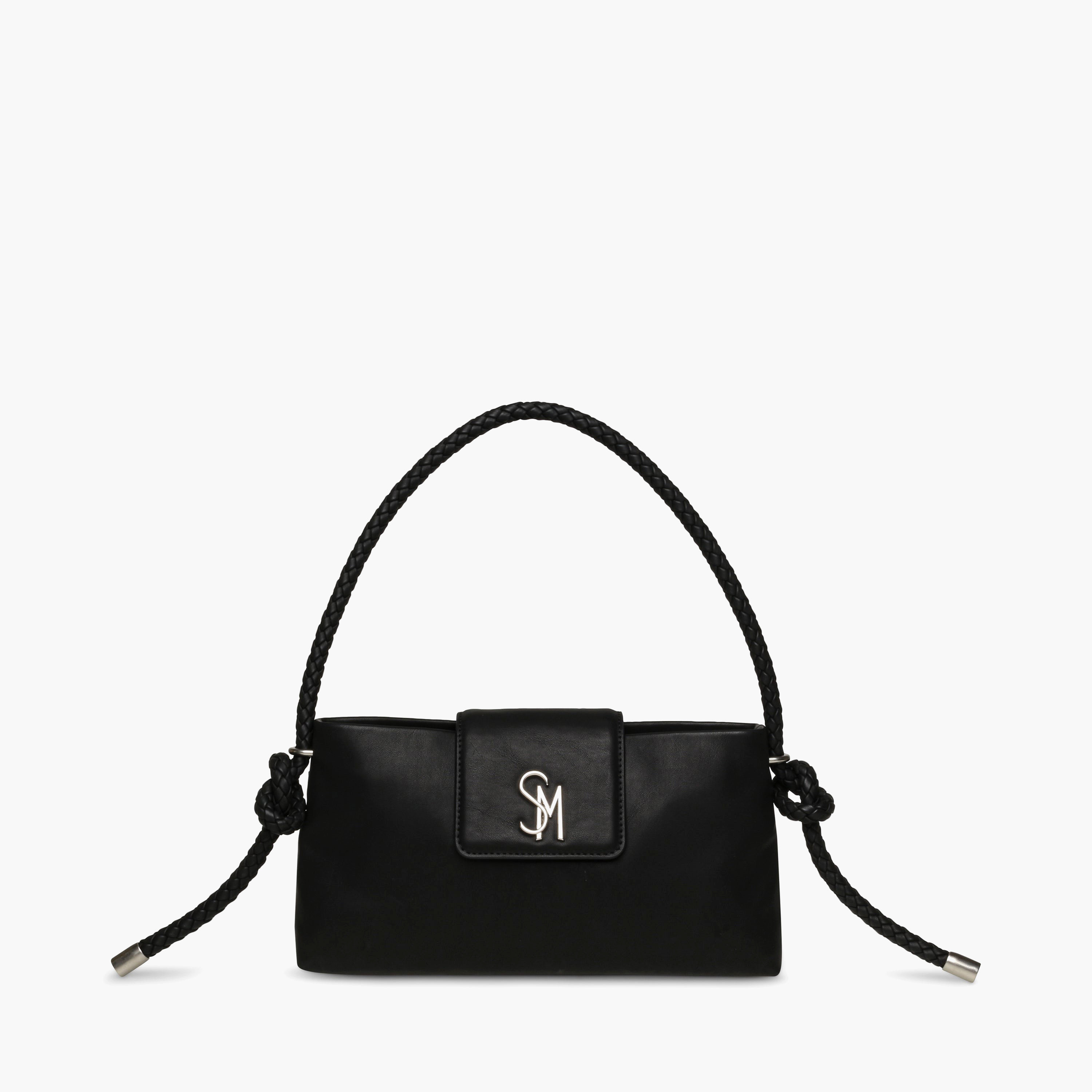 STEVE MADDEN Monotone Shoulder Bag with Braided Strap-women-bagsandwallets-handbags-image-1