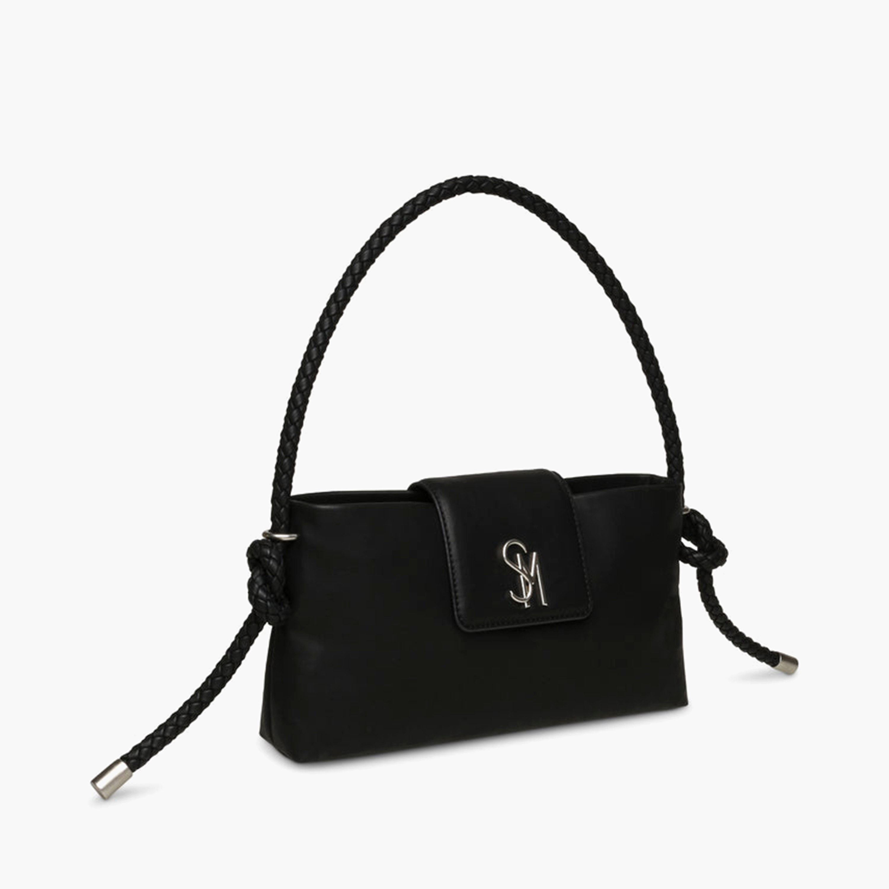 STEVE MADDEN Monotone Shoulder Bag with Braided Strap-women-bagsandwallets-handbags-image-3