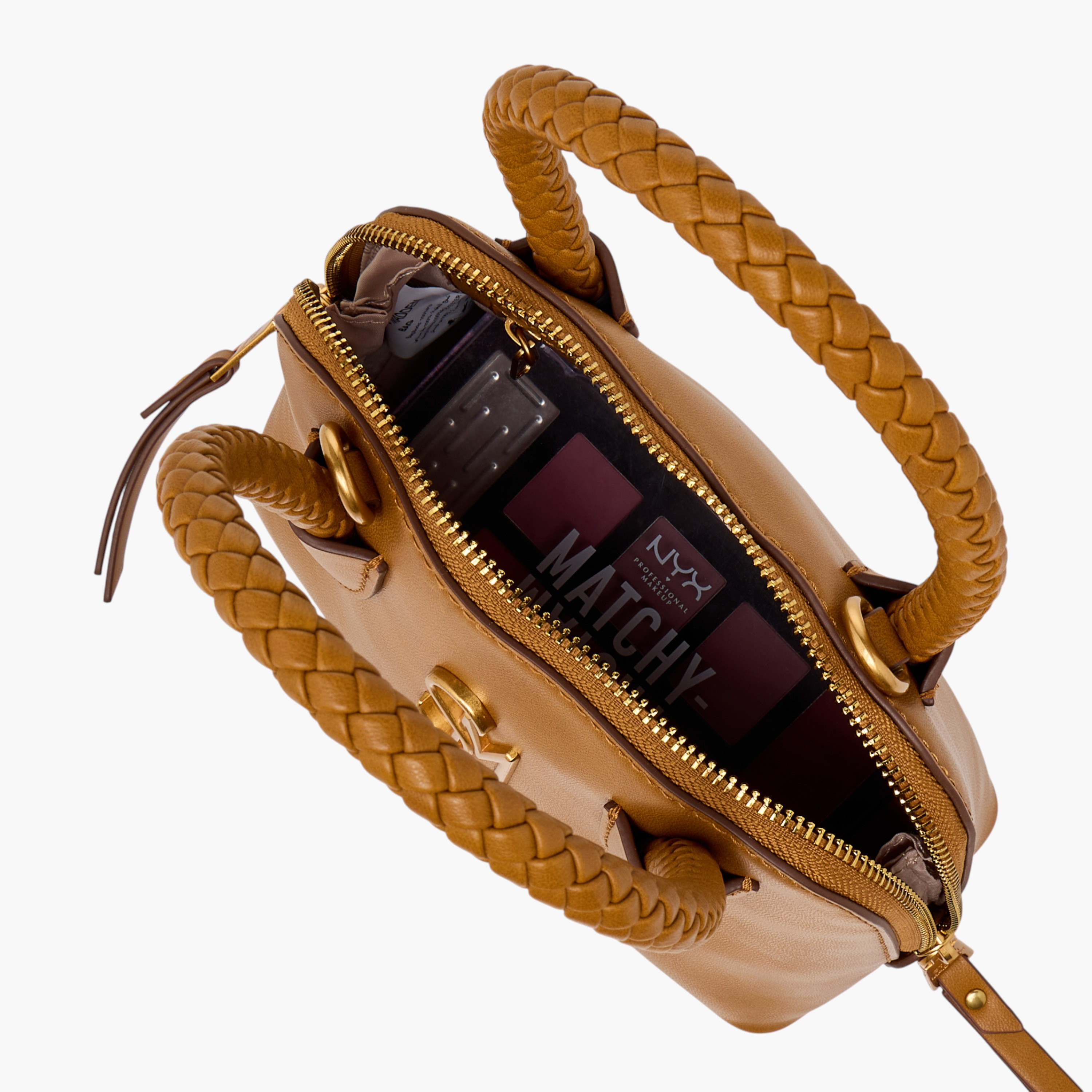 STEVE MADDEN Braided Handle Crossbody Bag with Zip Closure-women-bagsandwallets-handbags-image-9