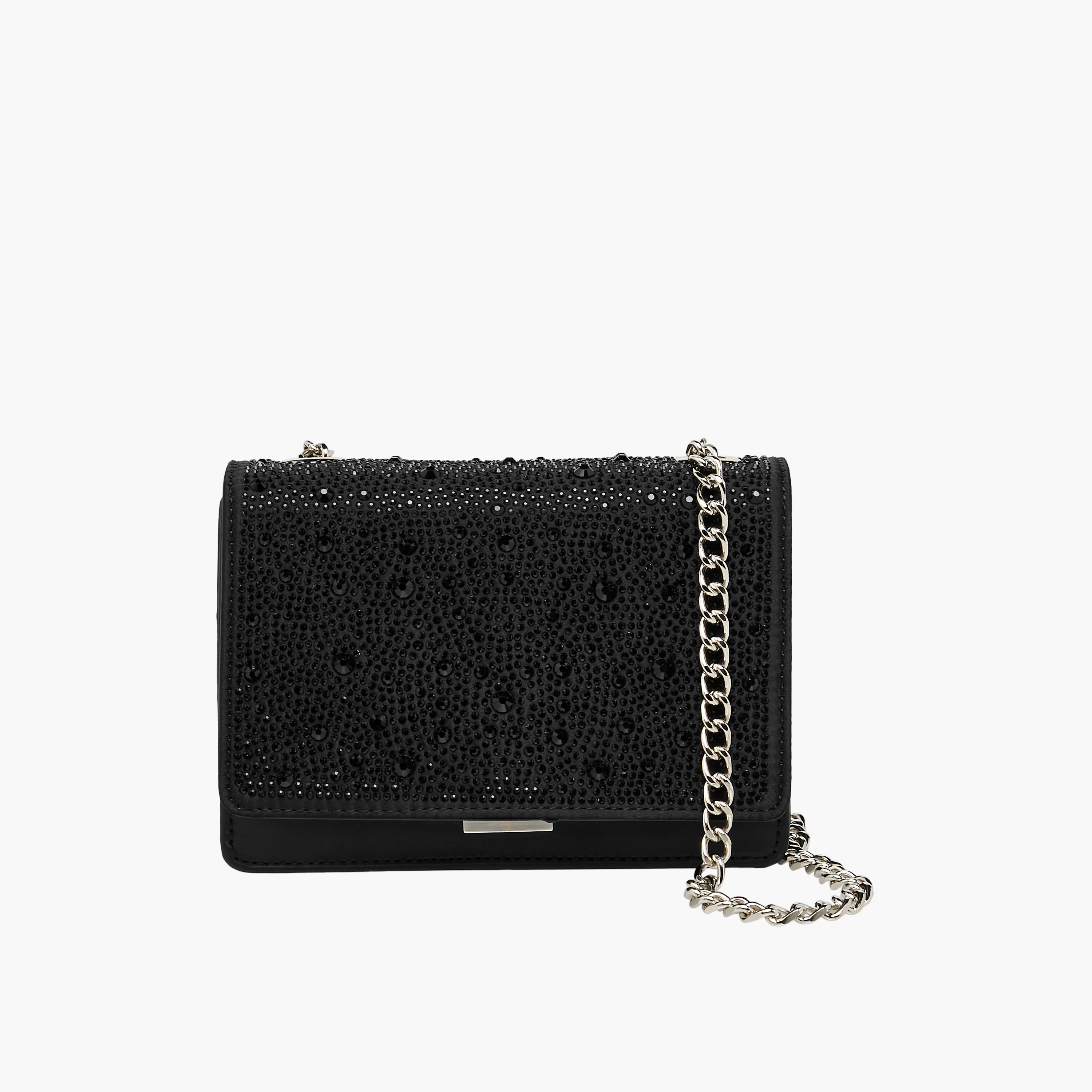 STEVE MADDEN Embellished Crossbody Bag with Chain Strap-women-bagsandwallets-handbags-image-1