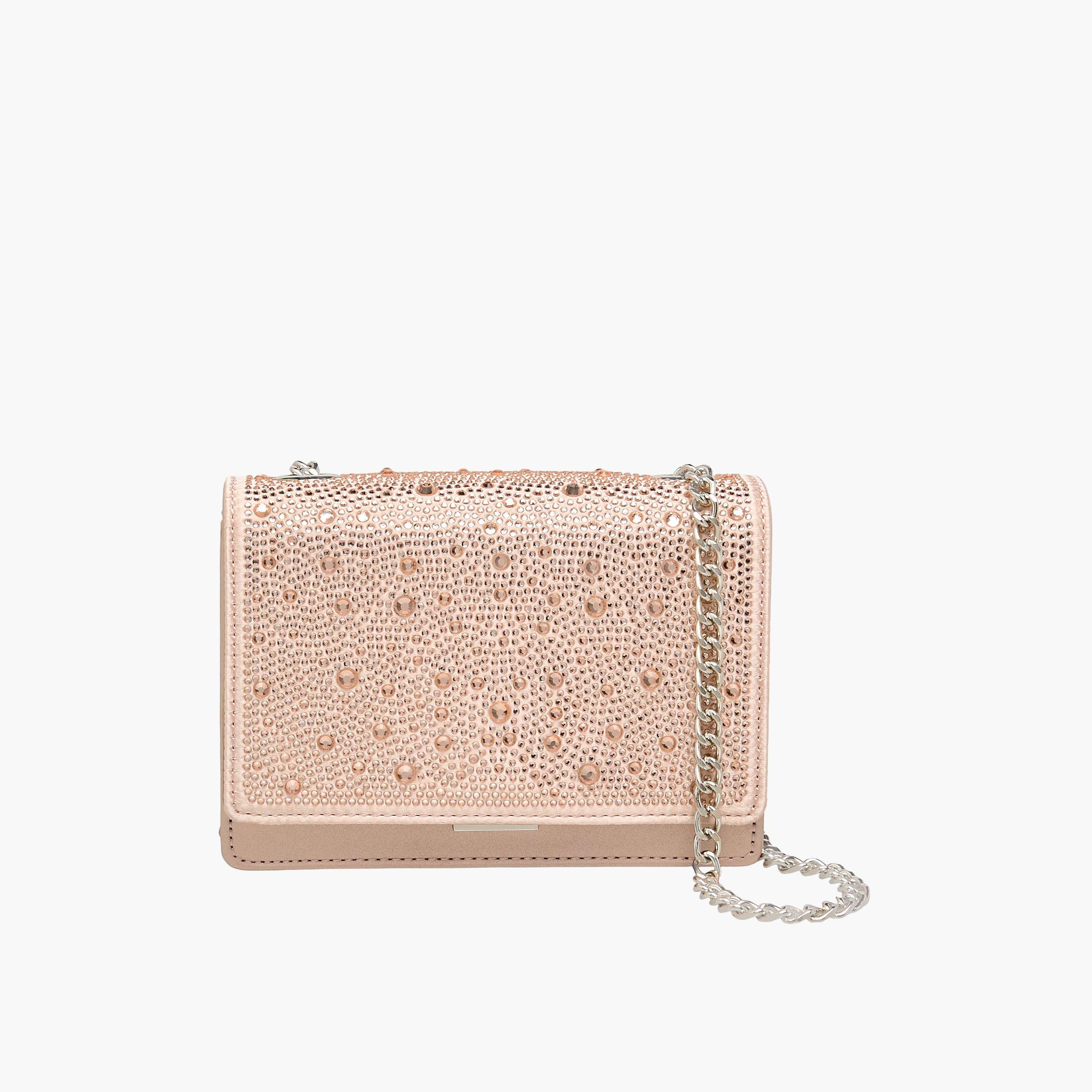 STEVE MADDEN Embellished Crossbody Bag with Chain Strap-women-bagsandwallets-handbags-image-1