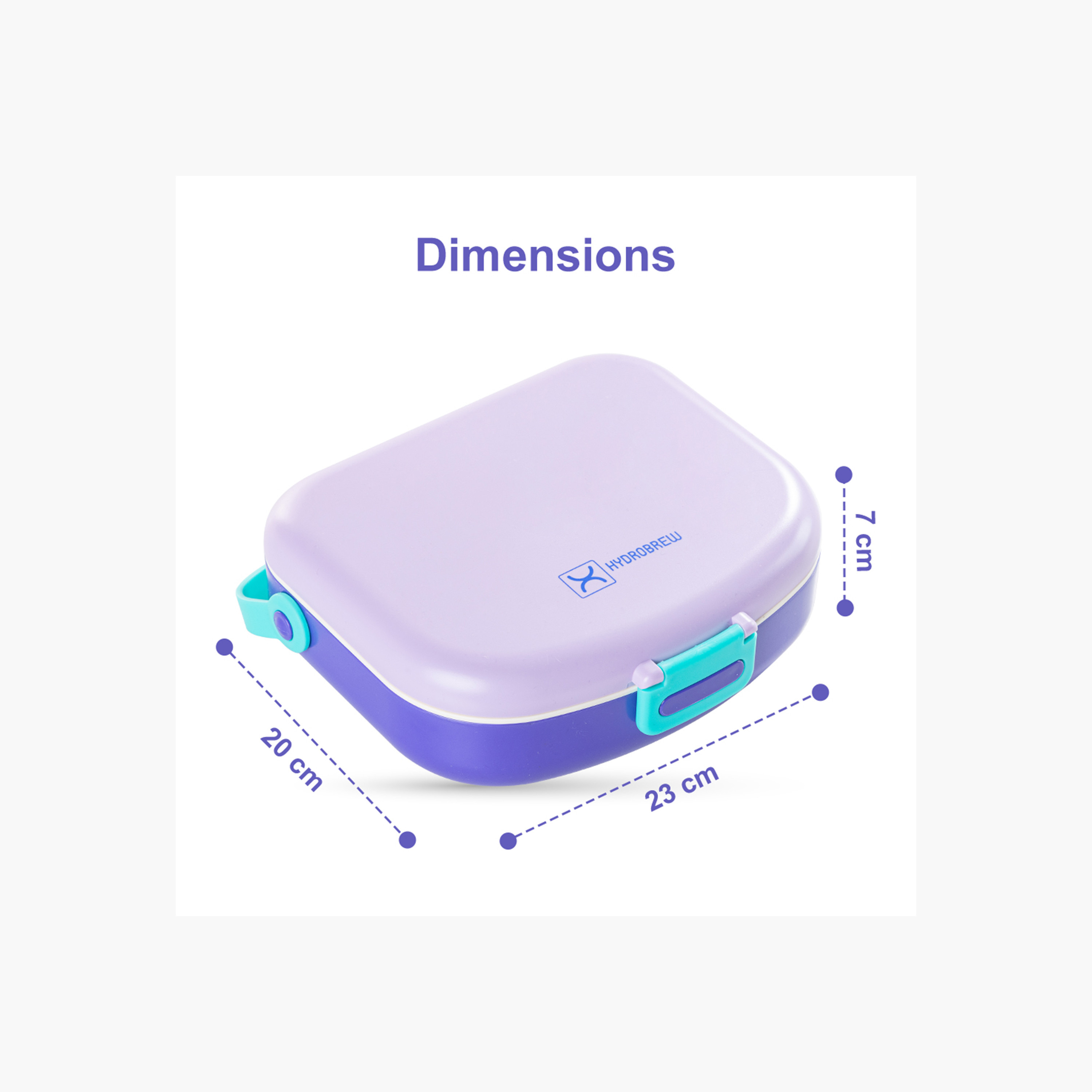 Hydrobrew Solid 4-Compartment Bento Lunch Box with Spoon and Fork-school-lunchessentials-lunchboxes-image-6