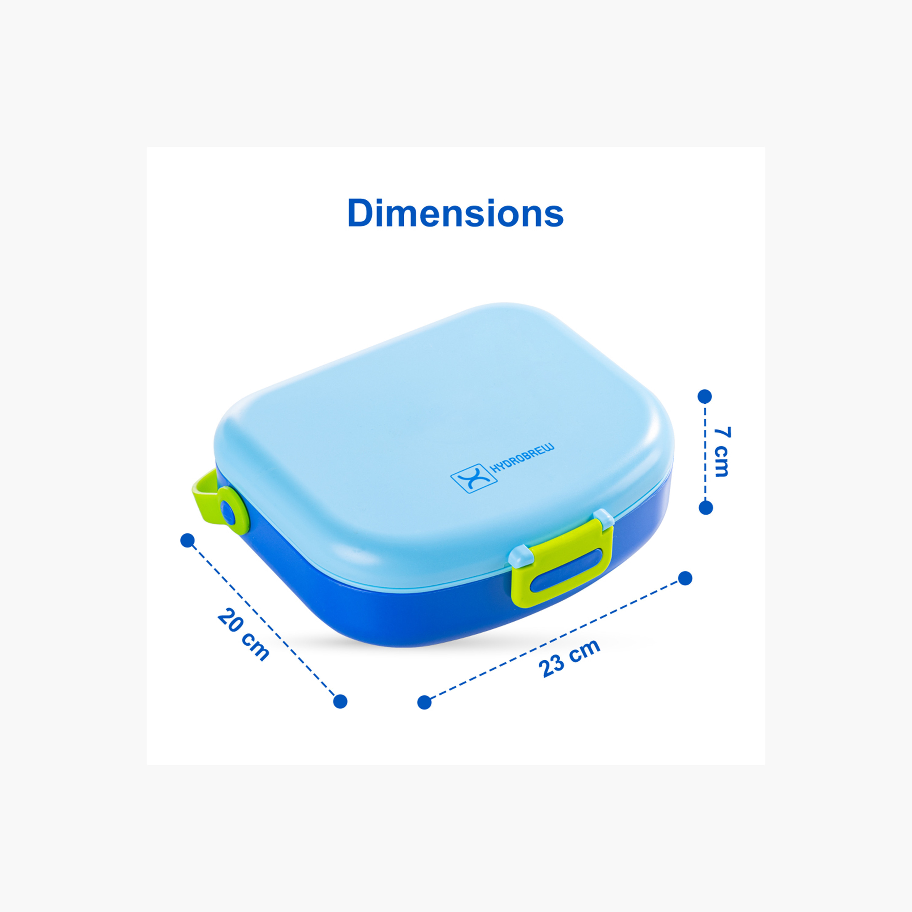 Hydrobrew Solid 4-Compartment Bento Lunch Box with Spoon and Fork-school-lunchessentials-lunchboxes-image-6